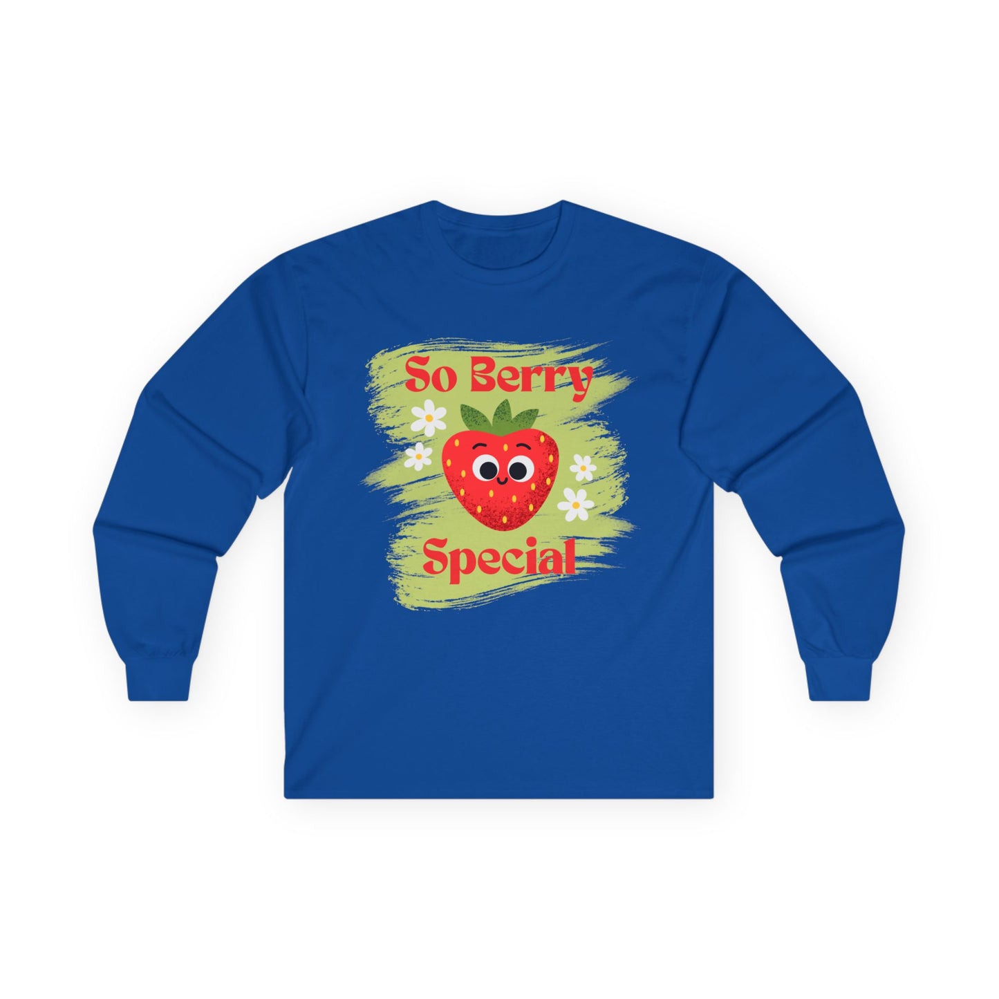 So Berry Special Long Sleeve Tees | Cute Strawberry Graphic Tee, Unisex Family Apparel, Summer, Gift for Friends, Love and Friendship