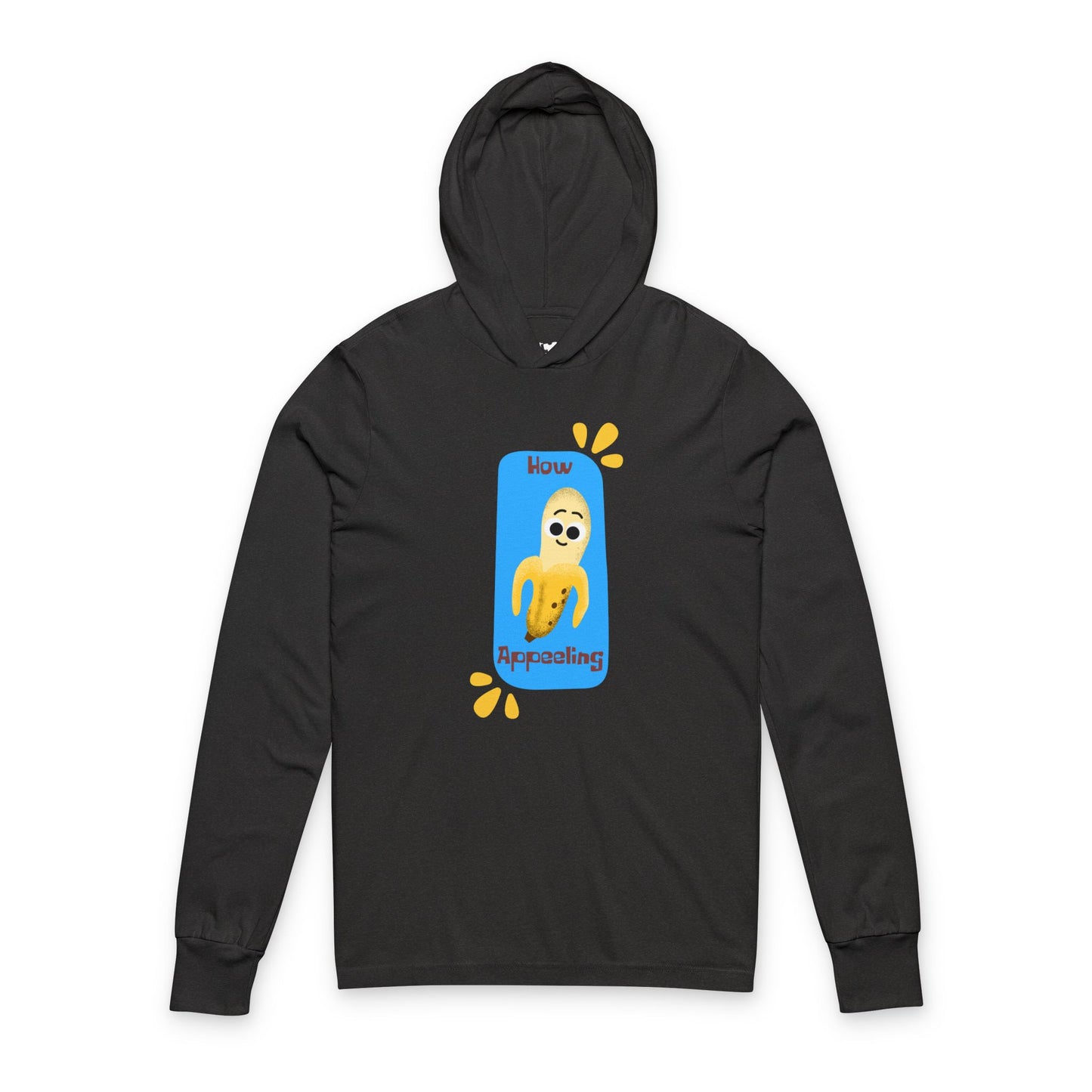 Funny Unisex Hooded Long Sleeve Shirt, Cool Graphic Pullover, Casual Wear, Gift for Friends, Lightweight Layering, Beach Day Outfit