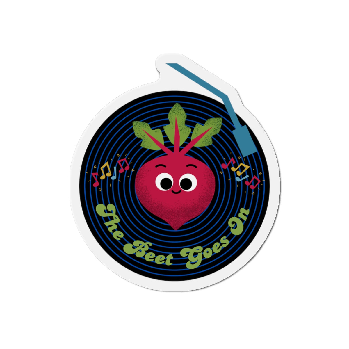 Playful Die-Cut Magnets - Whimsical Beet Design for Home Decor, Unique Fridge Magnet, Gifts, Kids' Rooms, and Fun Collectibles