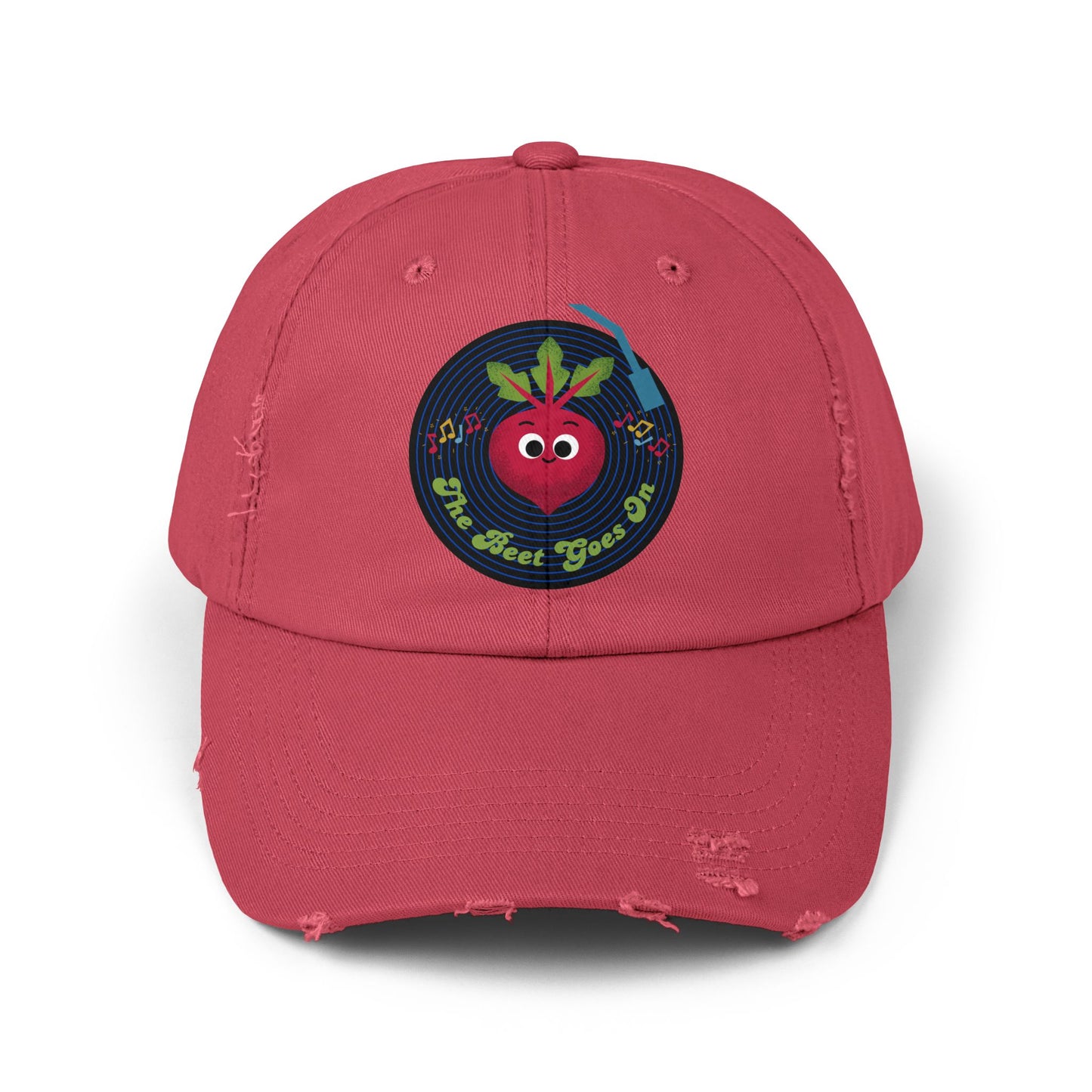 Vintage-Inspired Distressed Cap with Fun Beet Pun Design, Unisex Summer Hats for Casual Wear, Gift, Trendy Accessory