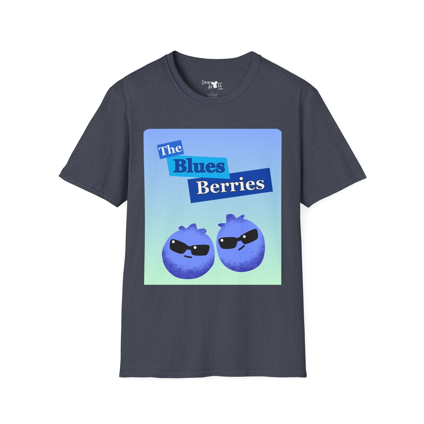 Cool Blues Berries T-Shirt, Funny Graphic Tee, Unisex Softstyle Shirt, Casual Wear, Gift for Blues Brothers Lovers