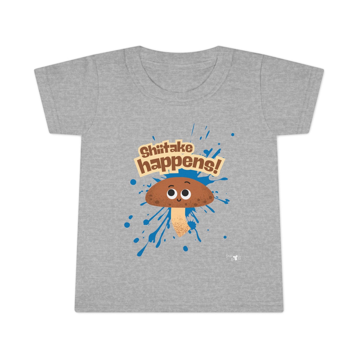 Whimsical Toddler Shirt - 'Shiitake Happens!' Fun Gift for Little Ones, Cute Kids Apparel, Playful Birthday Shirt