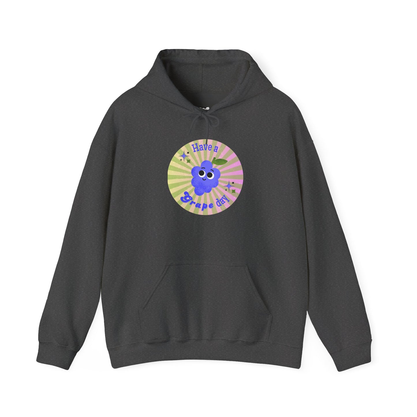 Cheerful Graphic Hoodie, Fun Casual Wear, Gift for Friends, Birthday, Cozy Apparel, Everyday Comfort