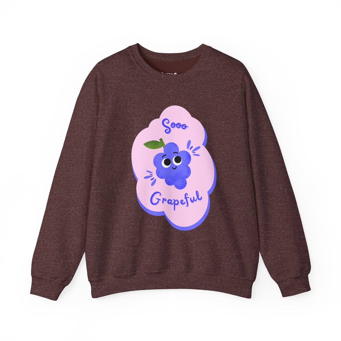 Sooo Grapeful Crewneck Sweatshirt - Cozy Unisex Top, Perfect for Gift Giving, Casual Wear, Fall Fashion, and Everyday Comfort
