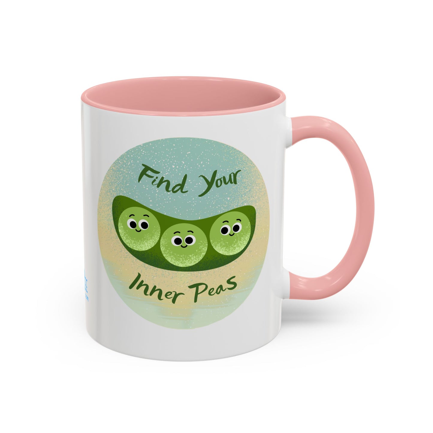 Find Your Inner Peas Coffee Mug - Fun Gift for Veggie Lovers, Cute Tea Cup, Green Peas Decor, Eco-Friendly Kitchenware, Whimsical Drinkware