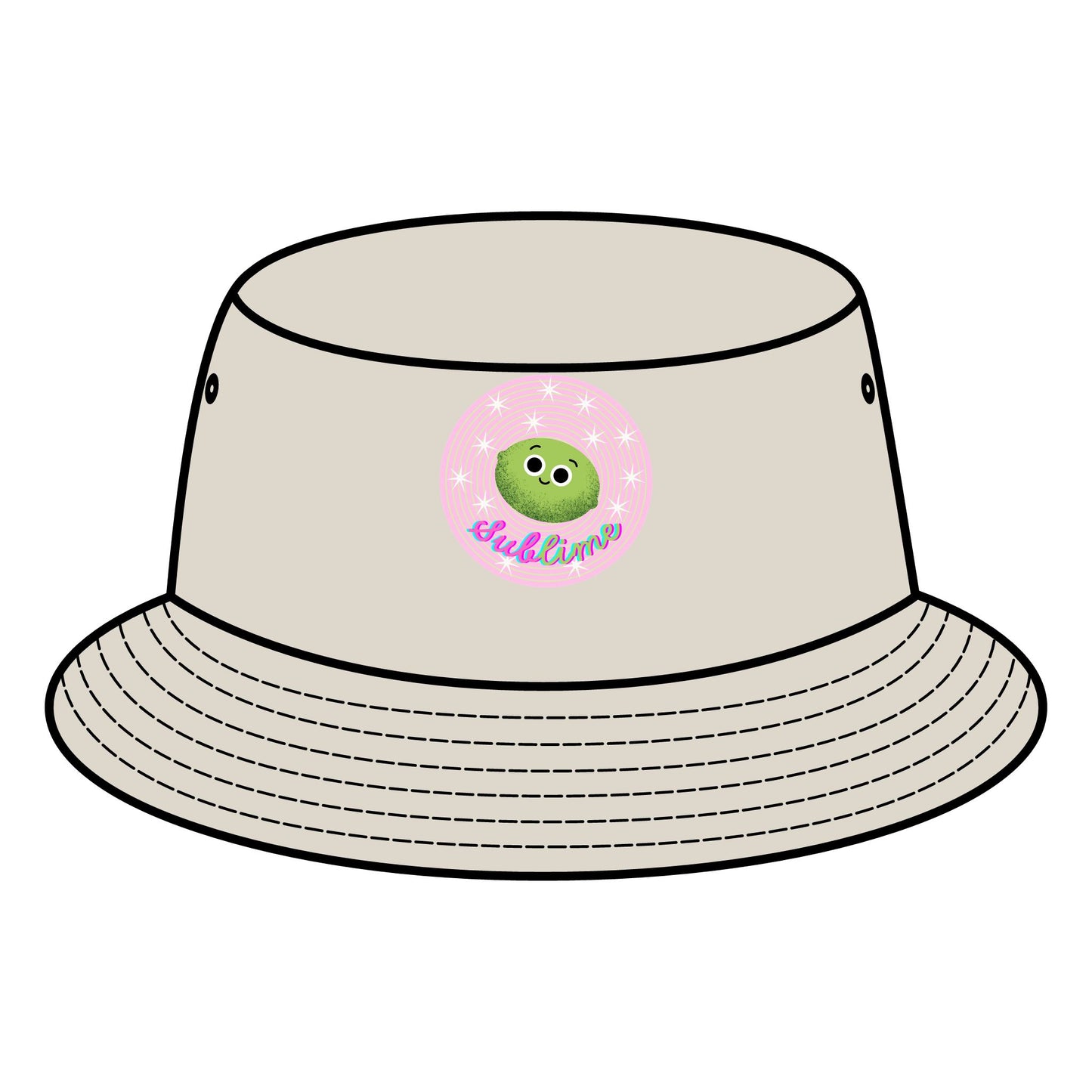 Cute Lime Pun Bucket Hats, Summer Accessory, Outdoor Adventure Gear, Festival Headwear, Gift for Animal Lovers