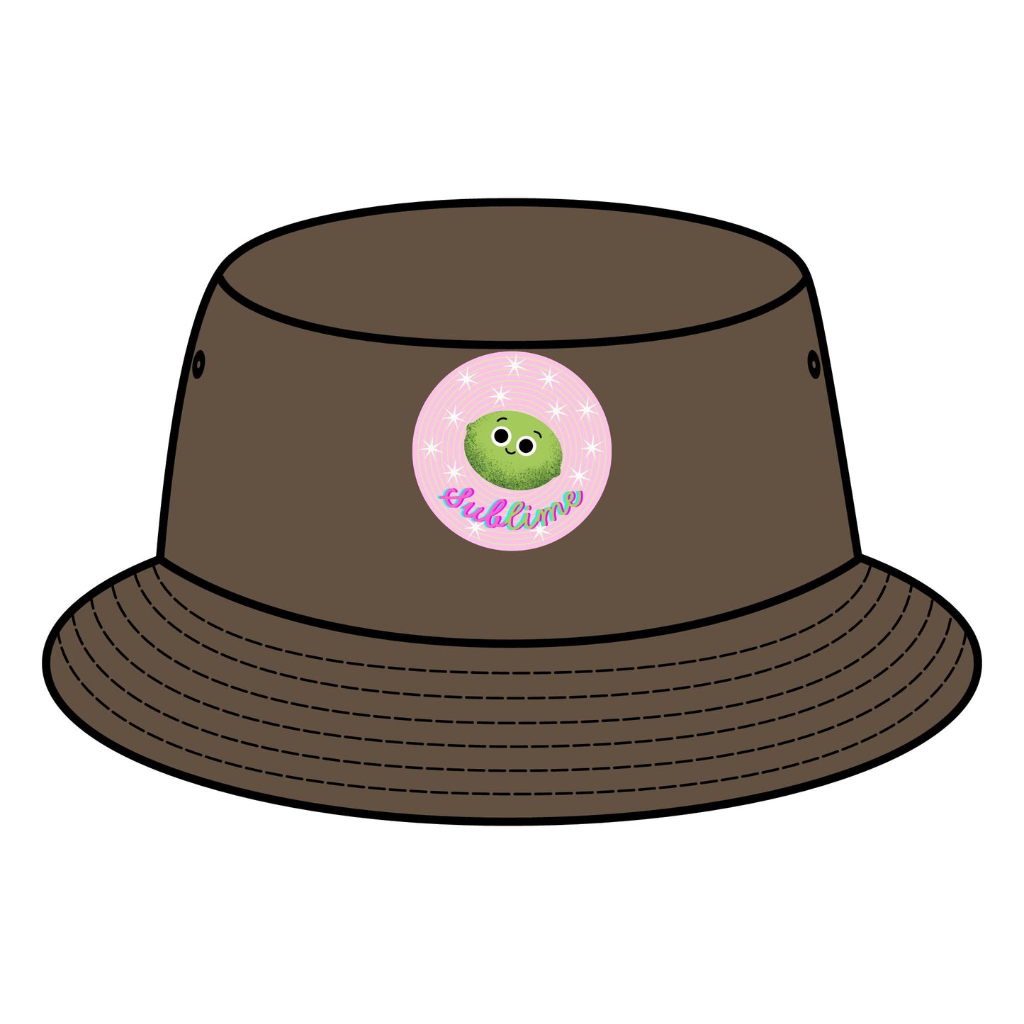Cute Lime Pun Bucket Hats, Summer Accessory, Outdoor Adventure Gear, Festival Headwear, Gift for Animal Lovers