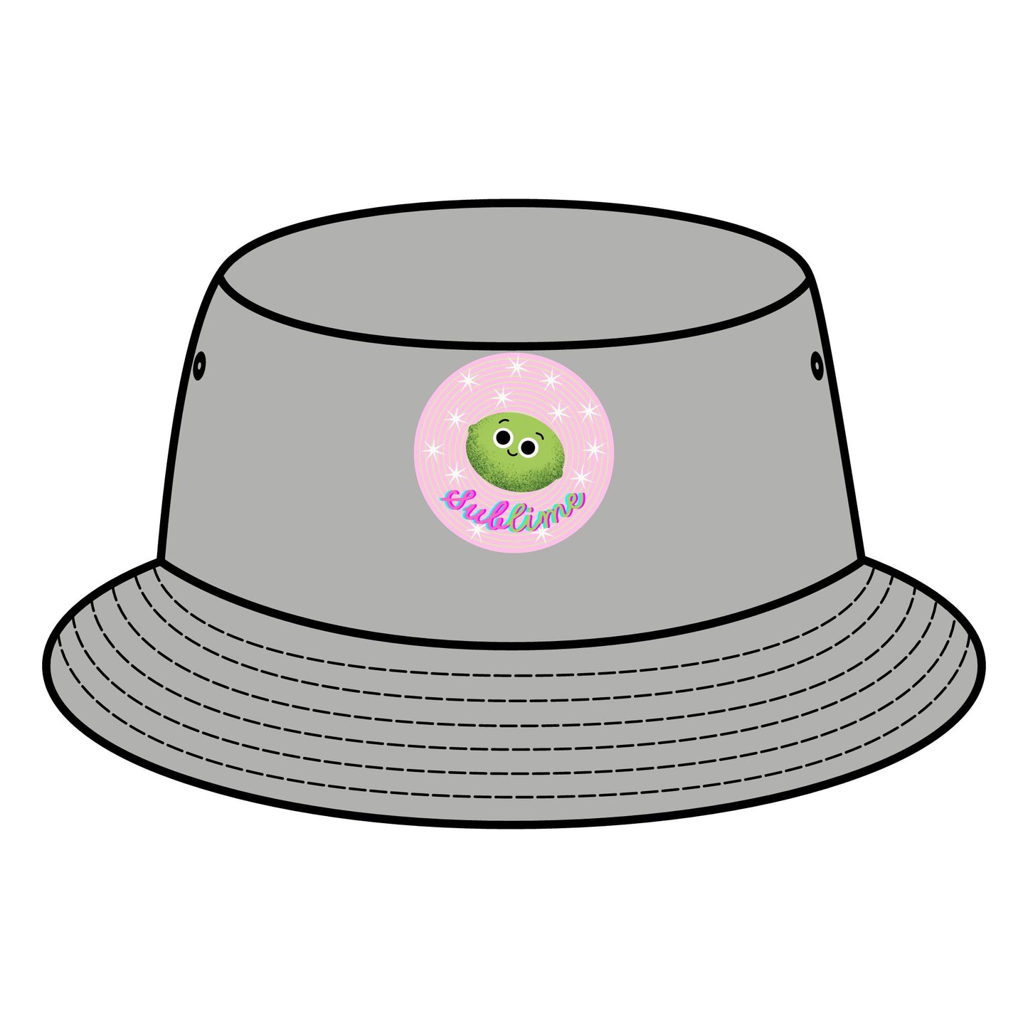 Cute Lime Pun Bucket Hats, Summer Accessory, Outdoor Adventure Gear, Festival Headwear, Gift for Animal Lovers
