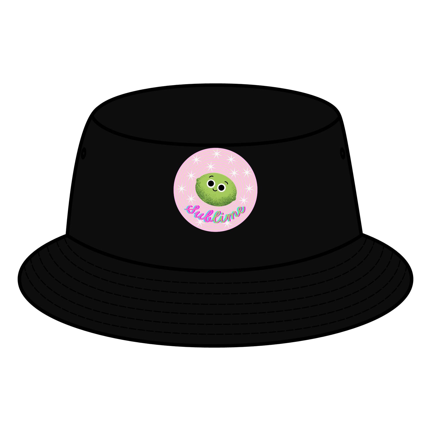 Cute Lime Pun Bucket Hats, Summer Accessory, Outdoor Adventure Gear, Festival Headwear, Gift for Animal Lovers