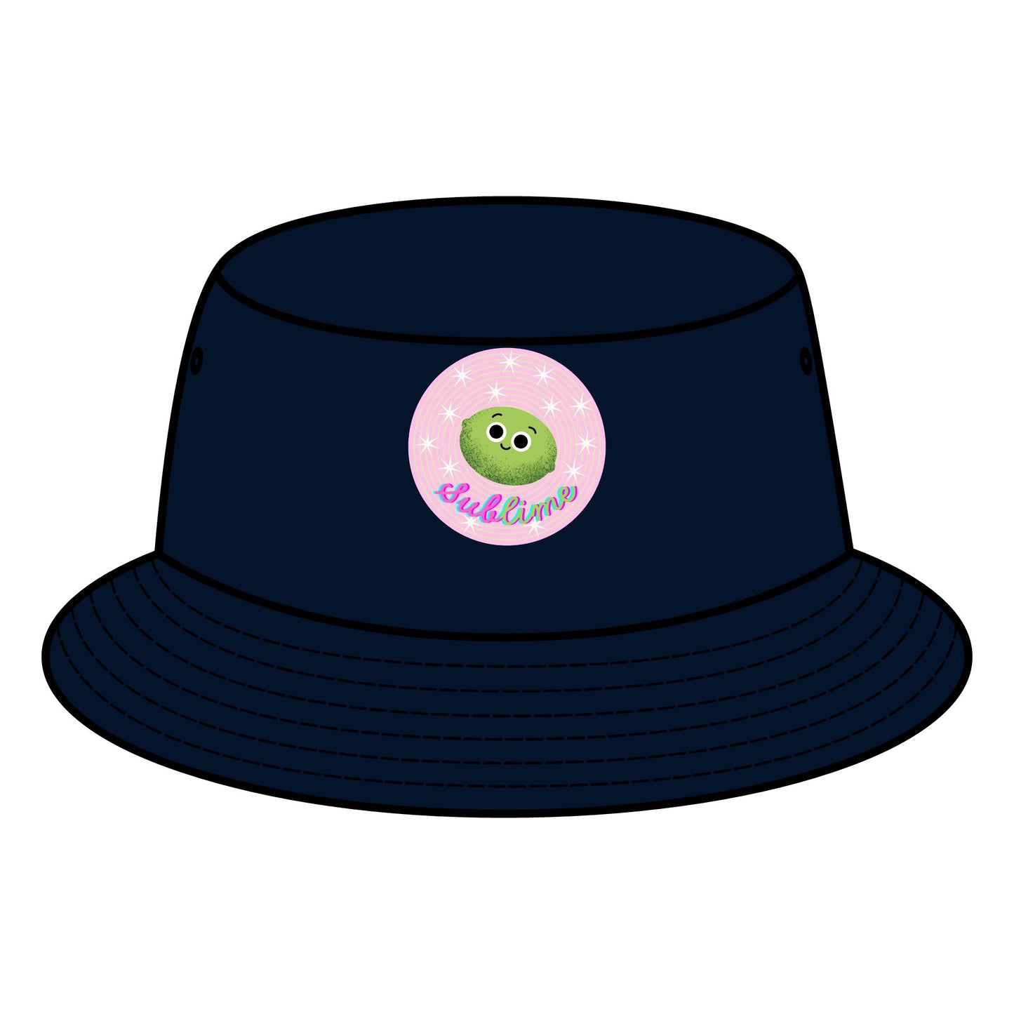 Cute Lime Pun Bucket Hats, Summer Accessory, Outdoor Adventure Gear, Festival Headwear, Gift for Animal Lovers