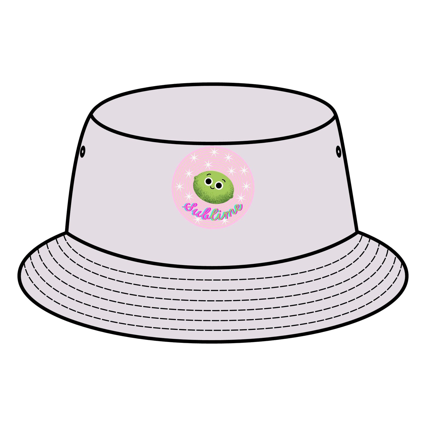 Cute Lime Pun Bucket Hats, Summer Accessory, Outdoor Adventure Gear, Festival Headwear, Gift for Animal Lovers