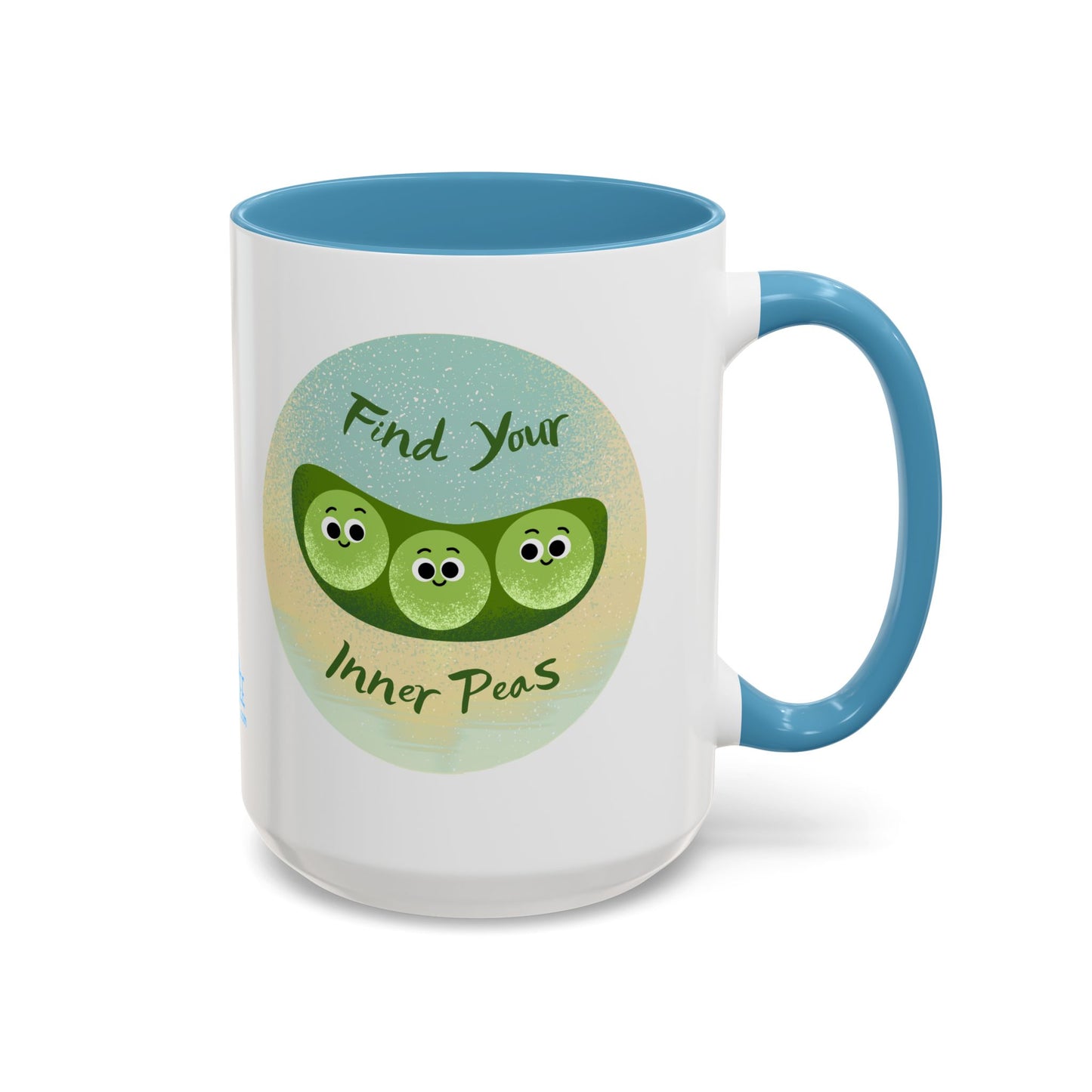 Find Your Inner Peas Coffee Mug - Fun Gift for Veggie Lovers, Cute Tea Cup, Green Peas Decor, Eco-Friendly Kitchenware, Whimsical Drinkware