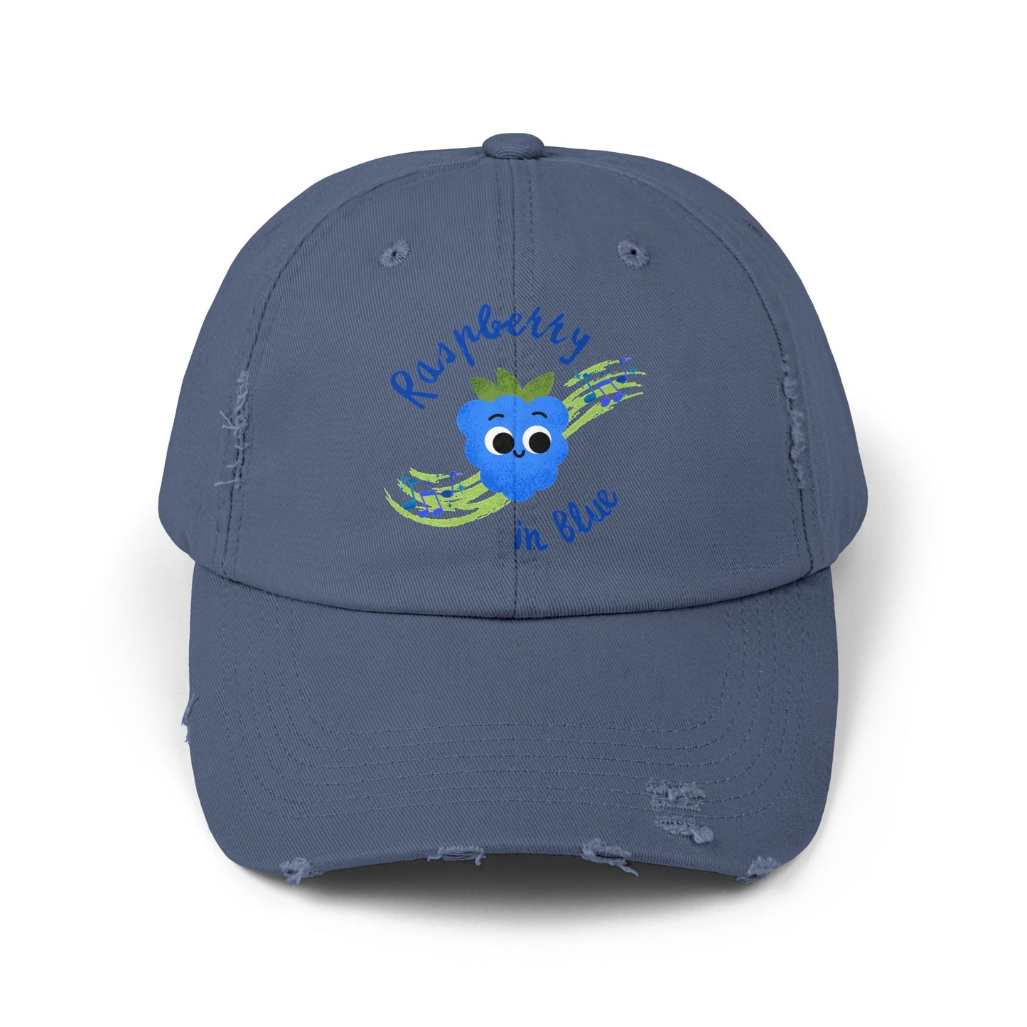 Whimsical Musical Pun Distressed Cap, Fun Hats for Casual Outings, Unisex Accessory, Perfect Gift for Birthdays, Festivals, and Summer Events