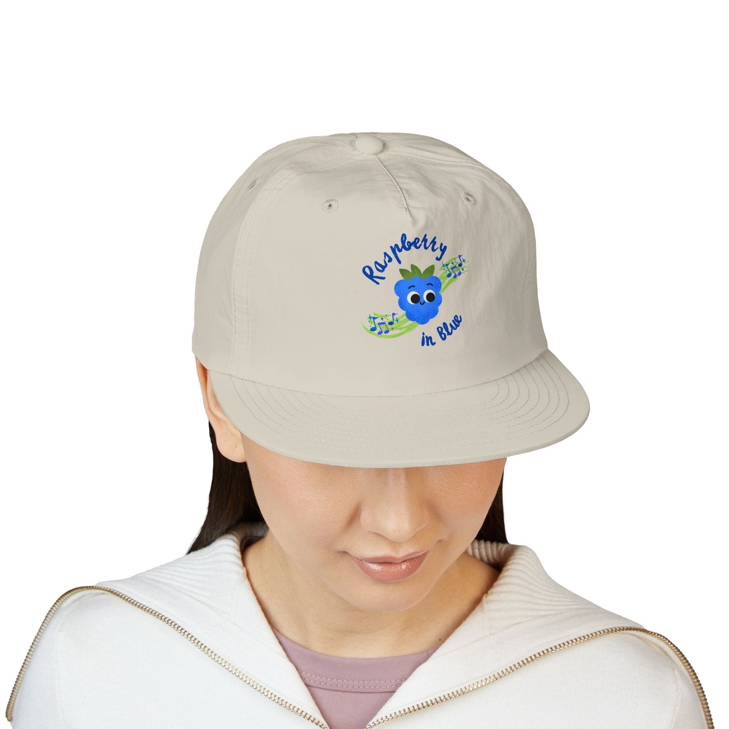 Rhapsody in Blue Pun Surf Cap | Fun Summer Hat, Youth Beachwear, Gift for All Ages, Outdoor Adventures, Vacation Accessory