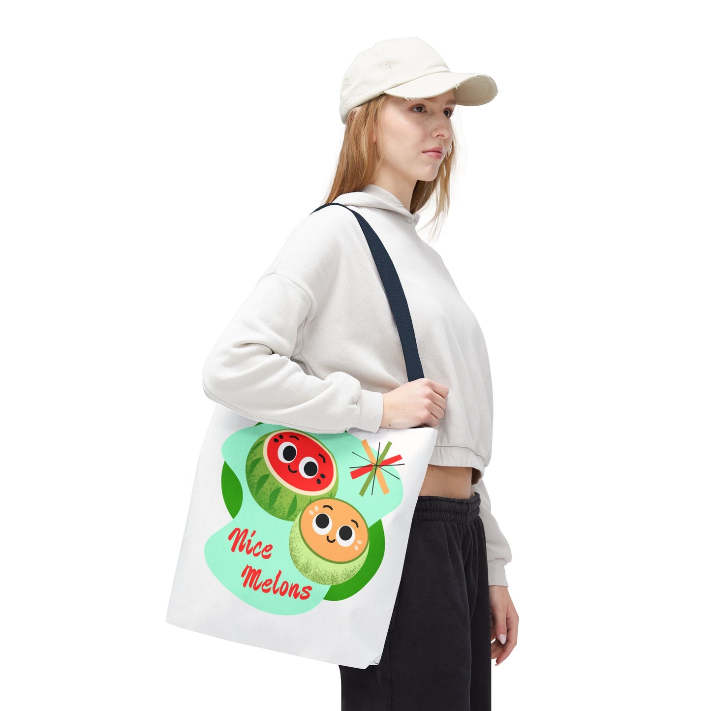 Cute Fruit Tote Bag, Nice Melons Design, Summer Essentials, Grocery Shopping, Beach Day, Gift for Fruit Lovers