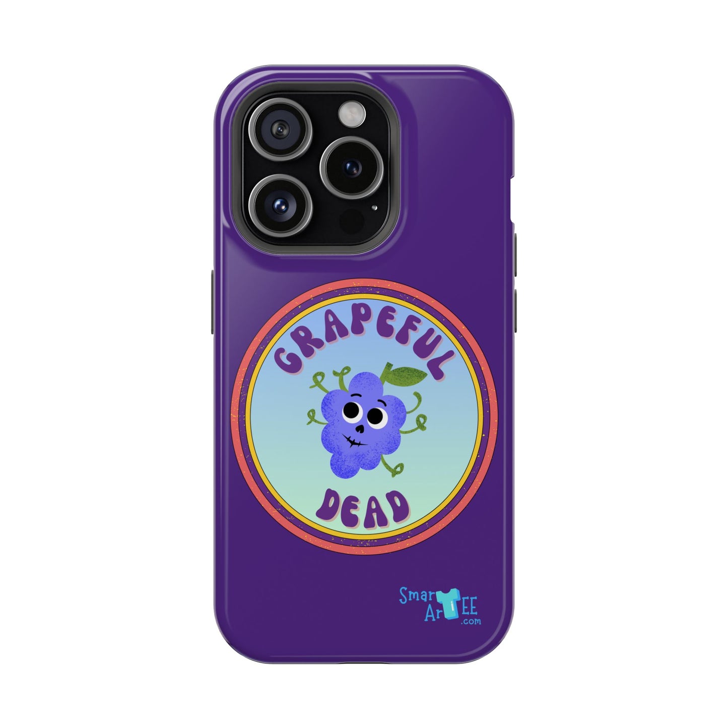 Whimsical Phone Case Featuring Grapeful Dead Design, Unique Protective Cover, Gift for Music Lovers, Fun Accessory for Festivals