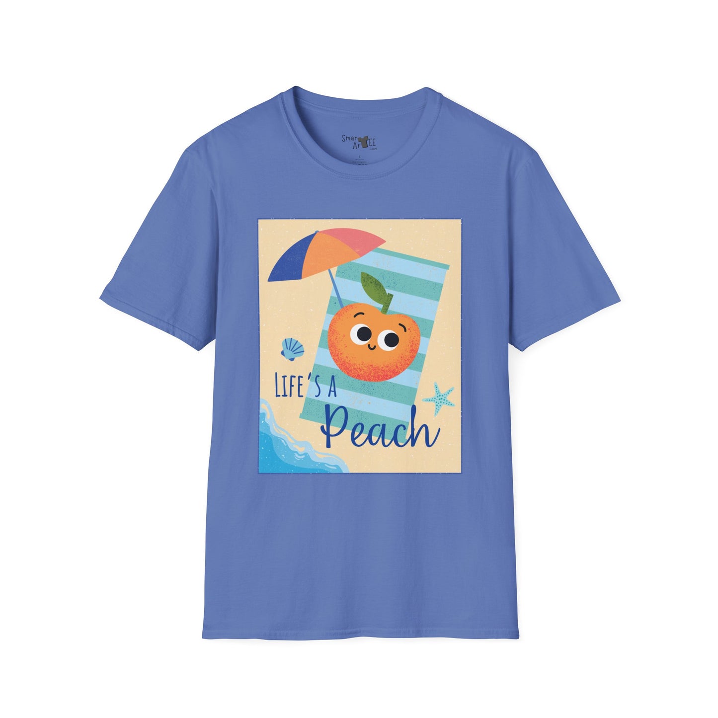 Peach Life Unisex T-Shirt - Life's a Peach When It's Better Than a Beach, Funny Fruit Pun T-Shirt, Great Gift Idea
