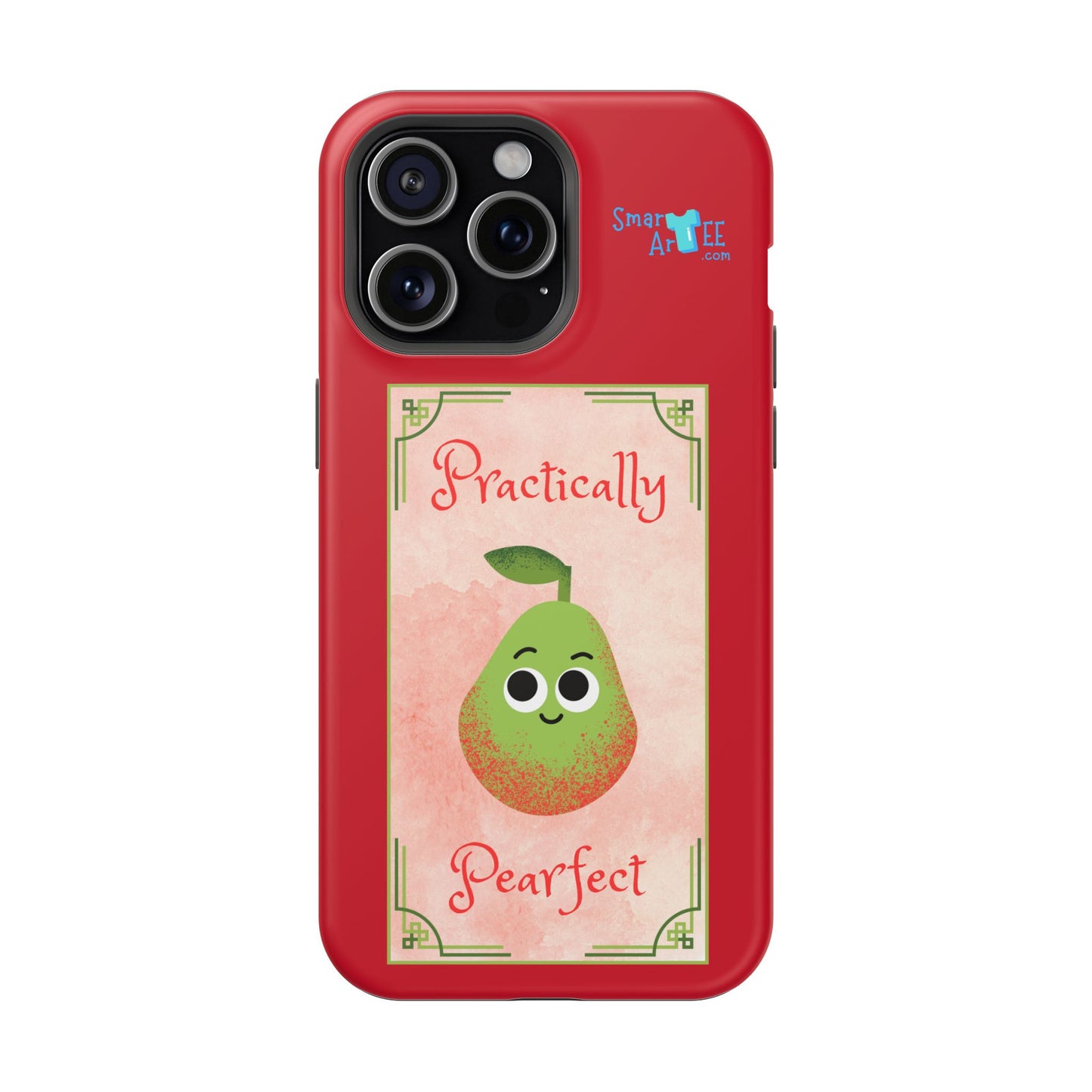 Cute Impact-Resistant Phone Case - Practically Pearfect, Fun Gift for Kids, Durable Phone Cover, Unique Phone Accessory, Youthful Style