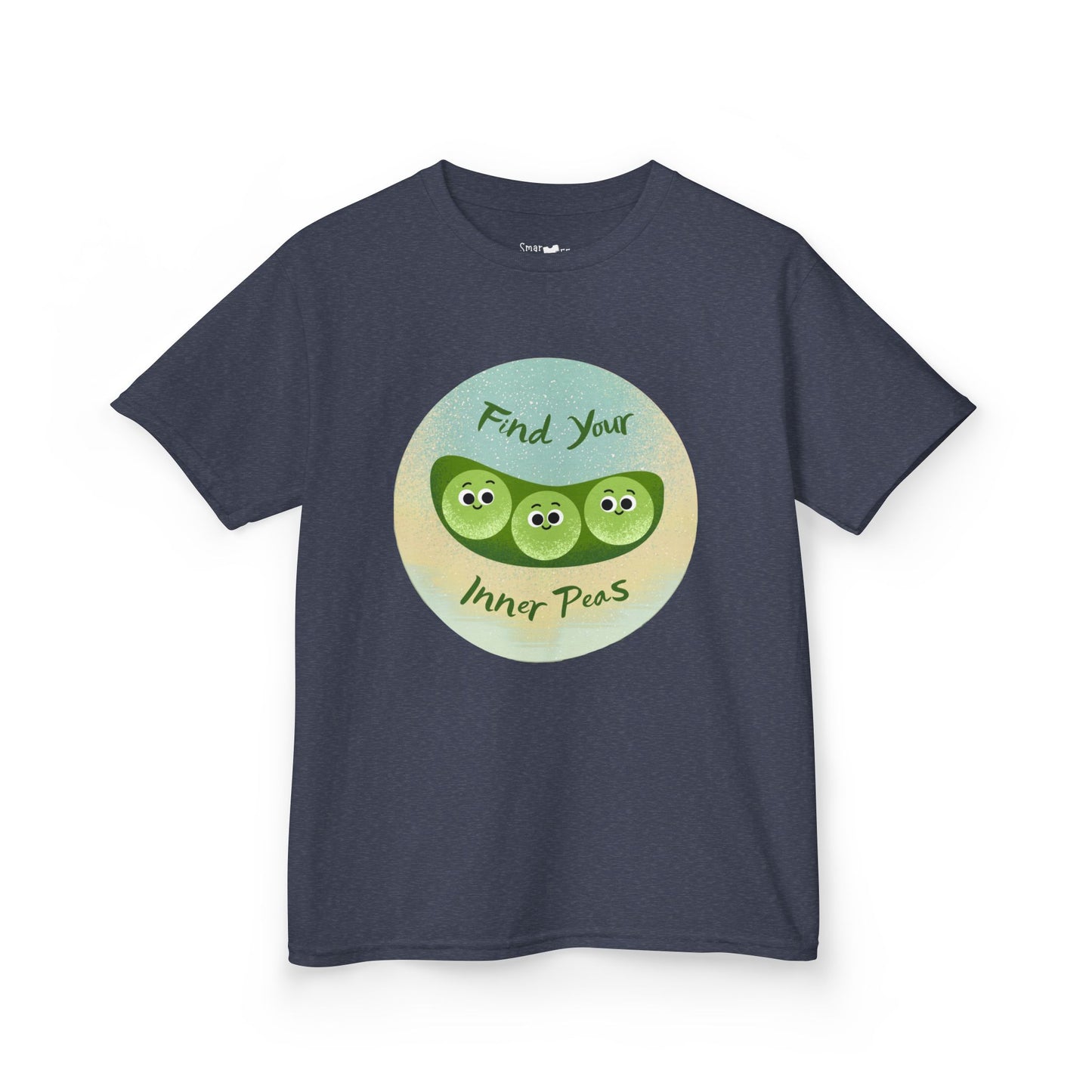 Kids Shirt with 'Find Your Inner Peas' Design, Fun & Relaxed Wear for Playtime, Perfect Gift for Kids, Summer Outfits, Funny Gift Idea