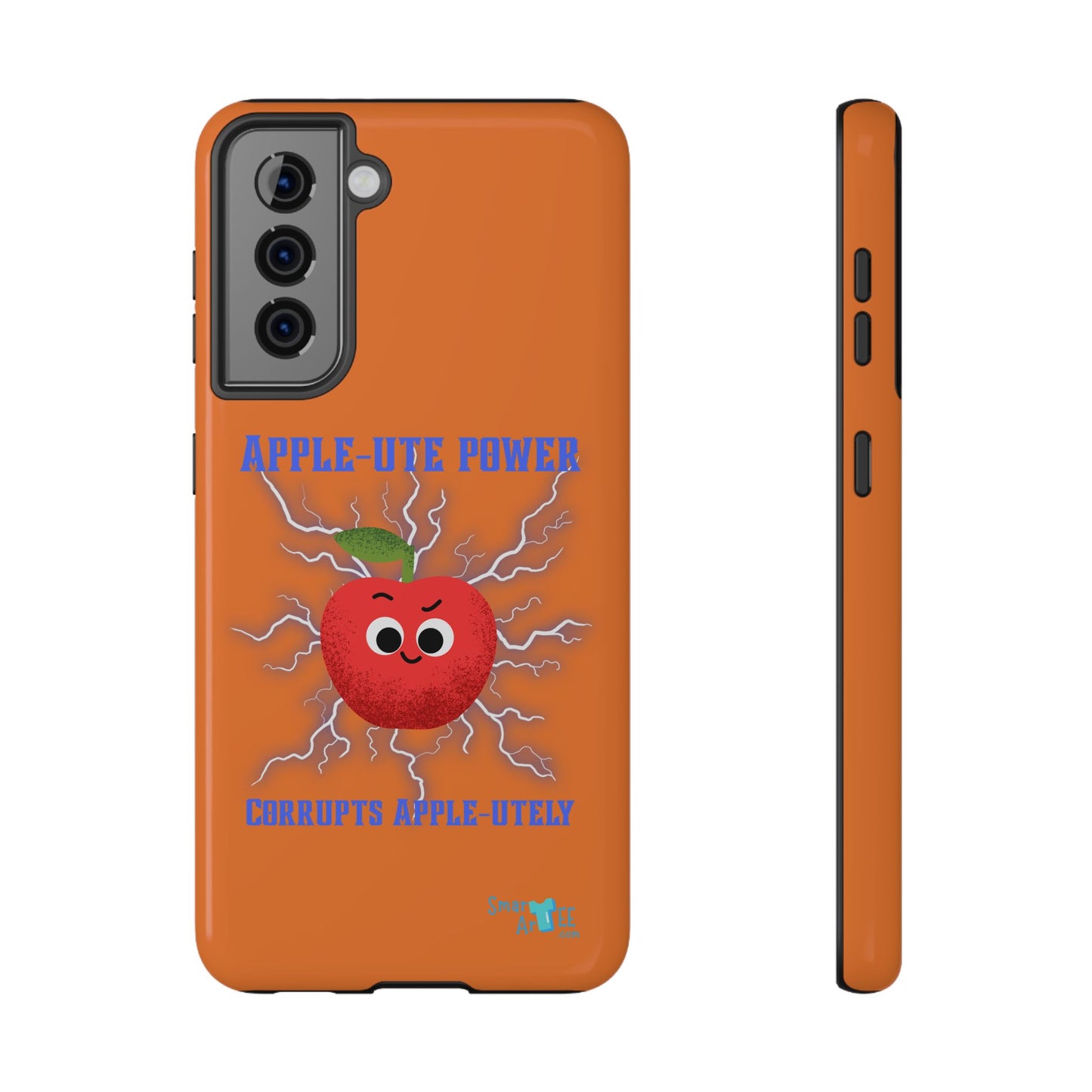 Impact-Resistant Phone Case with Apple Power Design, Cute Phone Protector, Funky Gift for Teens, Fun Accessory, Vibrant Tech Case
