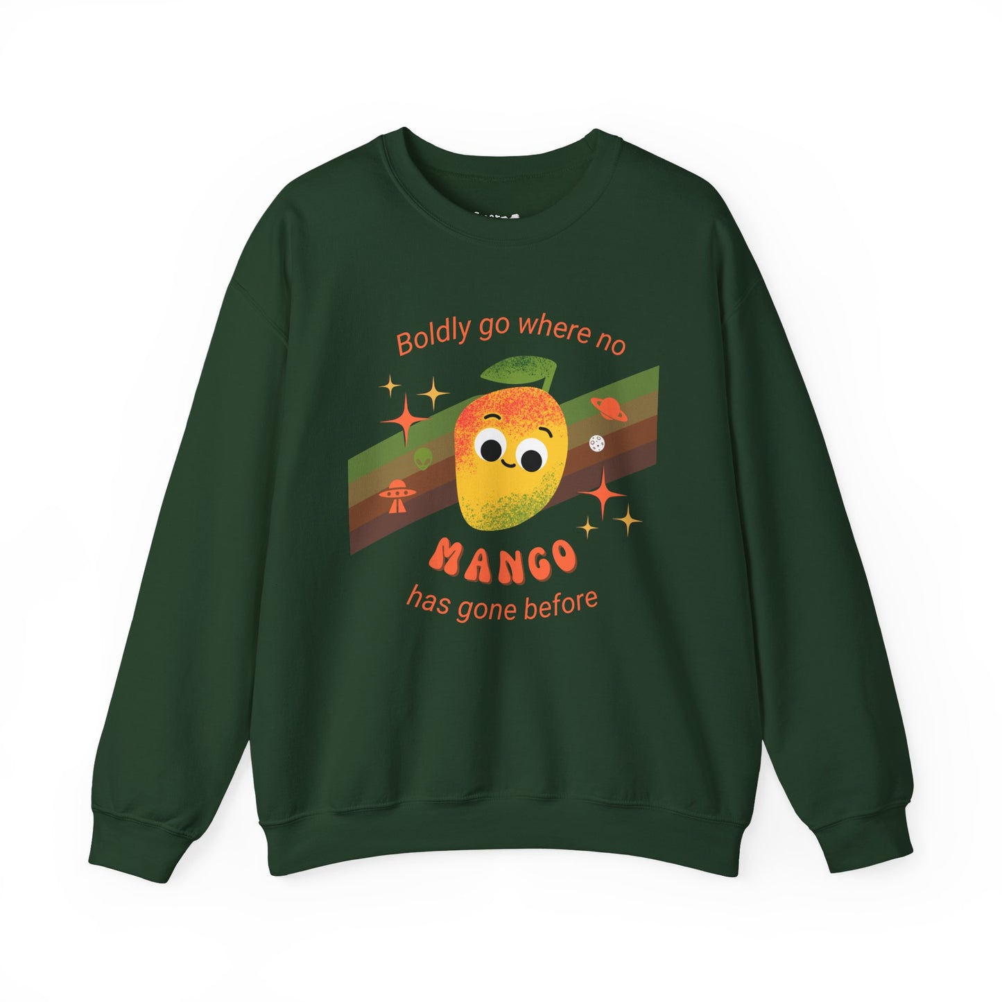 Mango Adventure Crewneck Sweatshirt, Cute Mango Sweatshirt, Fun Fruit Pun Apparel, Perfect Gift for Friends