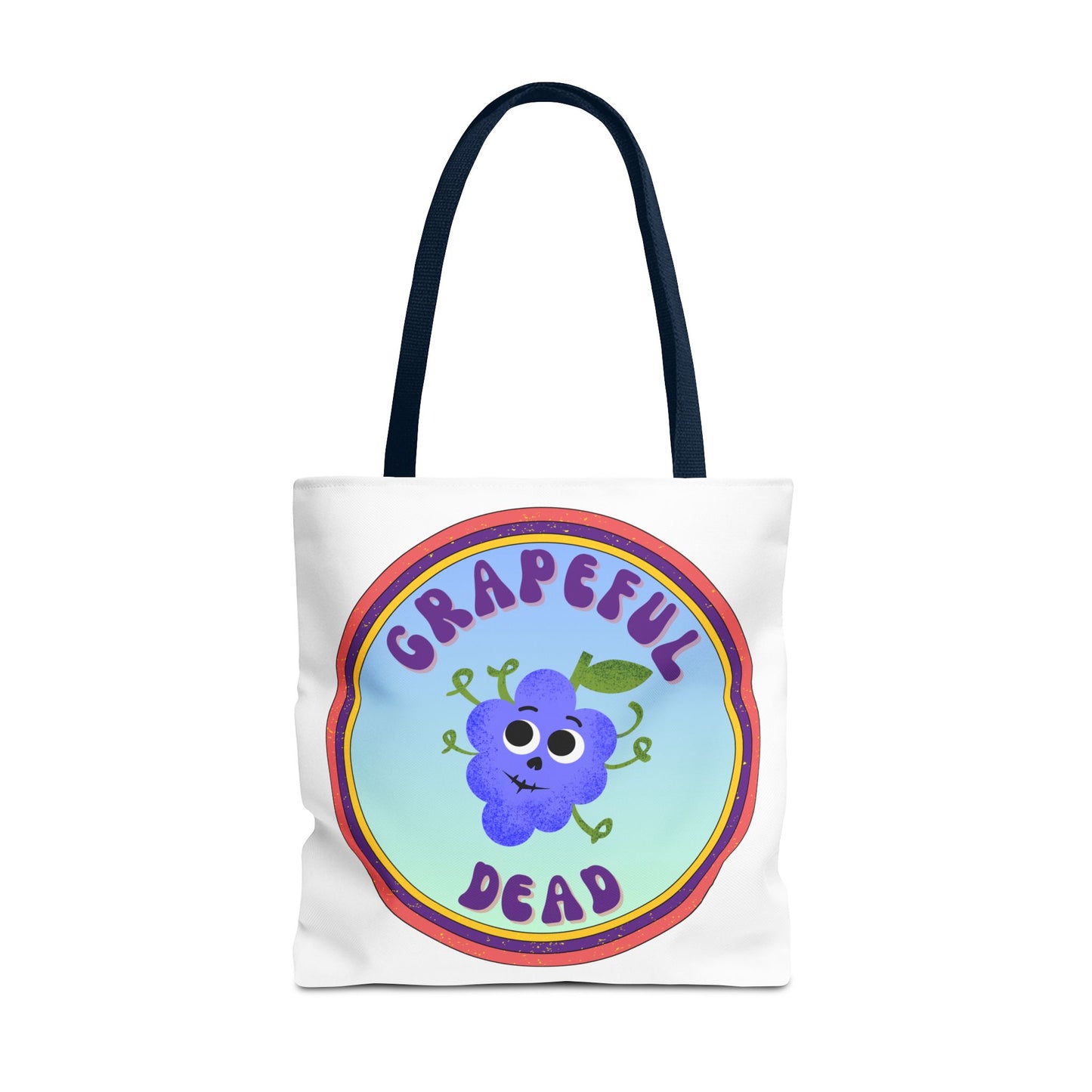 Whimsical Tote Bag with Grapeful Dead Design | Eco-Friendly Shopping Bag, Gift for Music Lovers, Festival Tote, Everyday Carryall