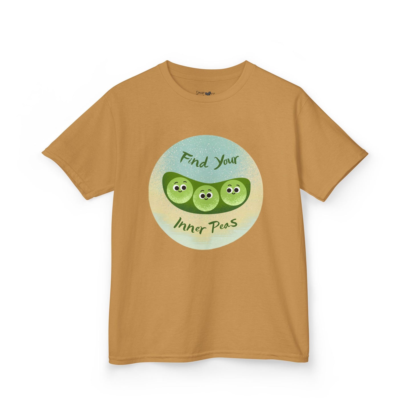 Kids Shirt with 'Find Your Inner Peas' Design, Fun & Relaxed Wear for Playtime, Perfect Gift for Kids, Summer Outfits, Funny Gift Idea