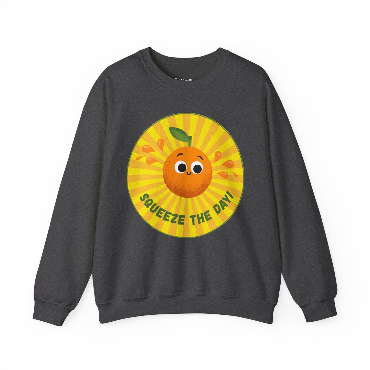 Squeeze the Day Sweatshirt, Cute Crewneck Gift, Citrus Theme Apparel, Comfortable Fall Outfit, Unisex Casual Wear
