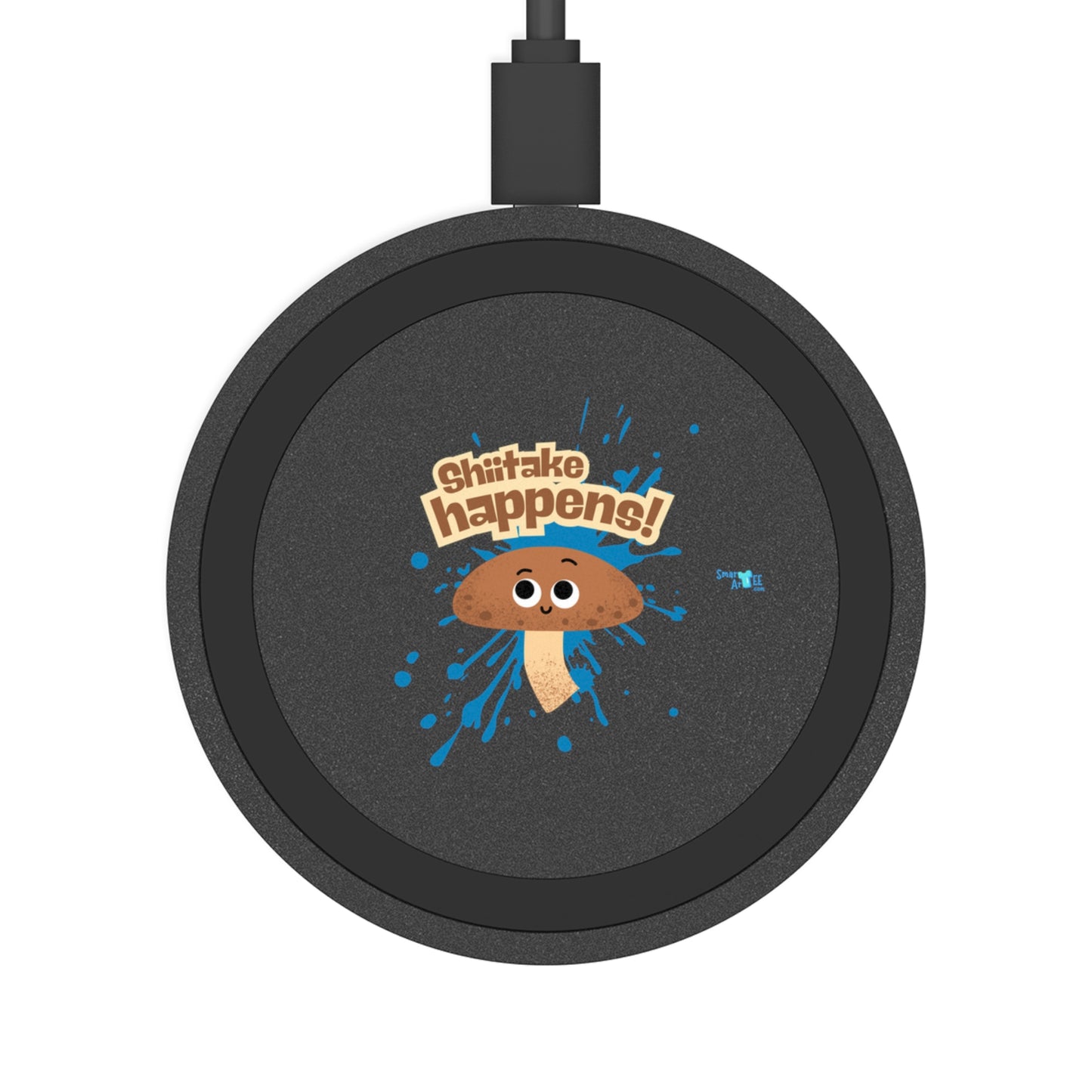 Funny Mushroom Wireless Charging Pad - Quake Pad for Tech Lovers, Unique Gifts for Friends, Cute Desk Decor, Bundle With Air Pod Case