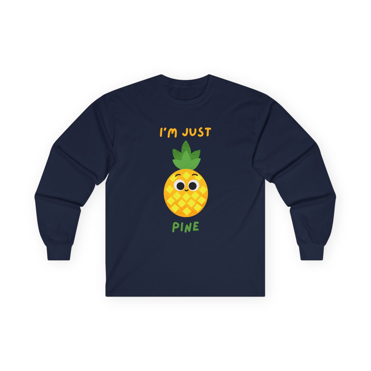 Cute Pineapple Long Sleeve Tees, Funny Shirt, Summer Fashion, Gift for Fruit Lovers, Tropical Vibes, Unisex Apparel