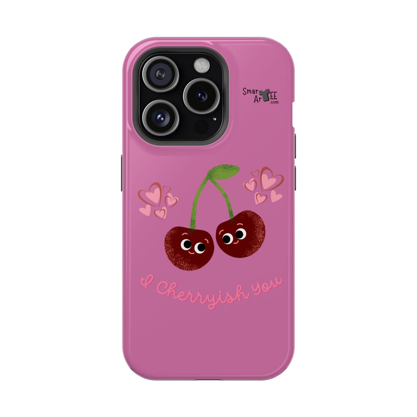 Cute Cherry Impact-Resistant Phone Case, Cherry Phone Cover, Valentine's Gift, Cute Phone Accessories, Sweetheart Case, I Cherryish You
