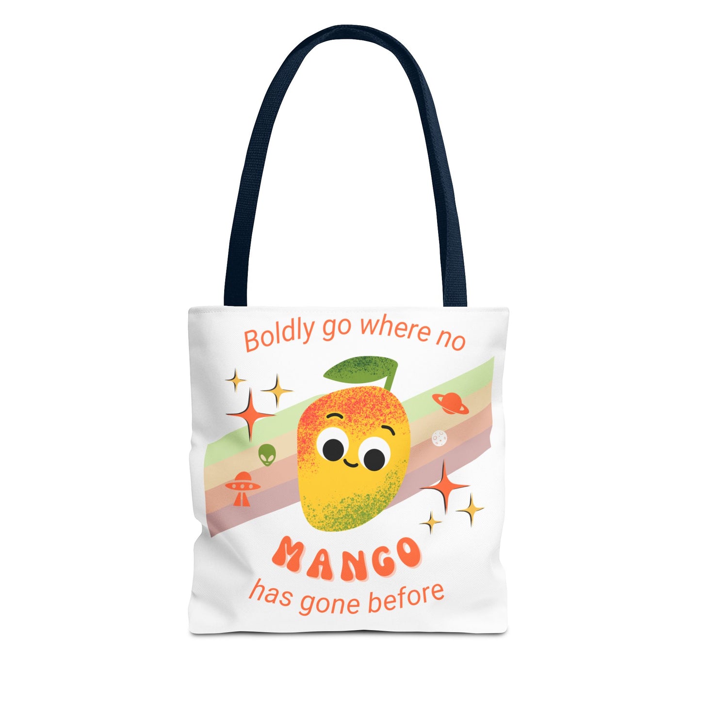 Playful Mango Tote Bag - Fun Fruit Carryall, Eco-Friendly Shopping Bag, Cute Beach Tote, Travel Bag, Gift for Fruit Lovers