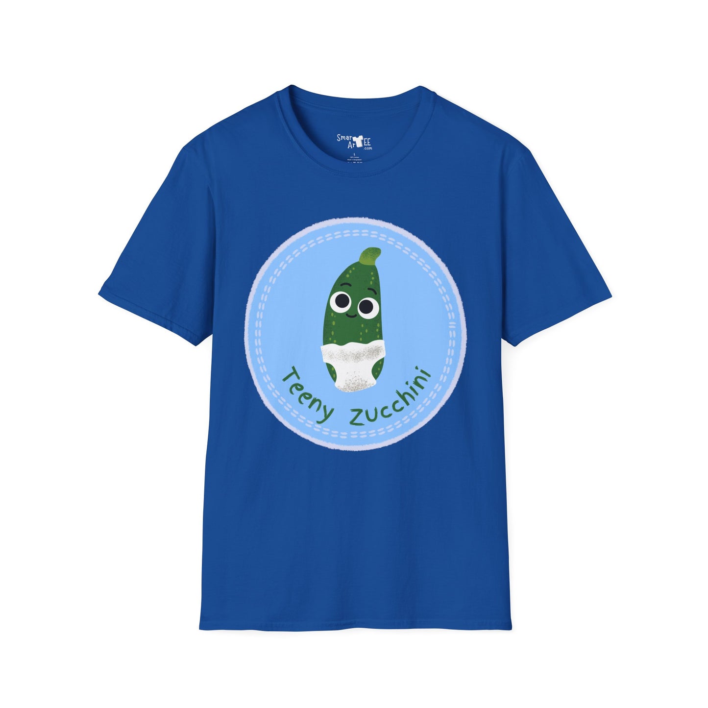Cute Teeny Zucchini Unisex T-Shirt, Whimsical Veggie Pun Tee, Funny Gift for Foodies, Kitchen Apparel, Unique Gardening Shirt