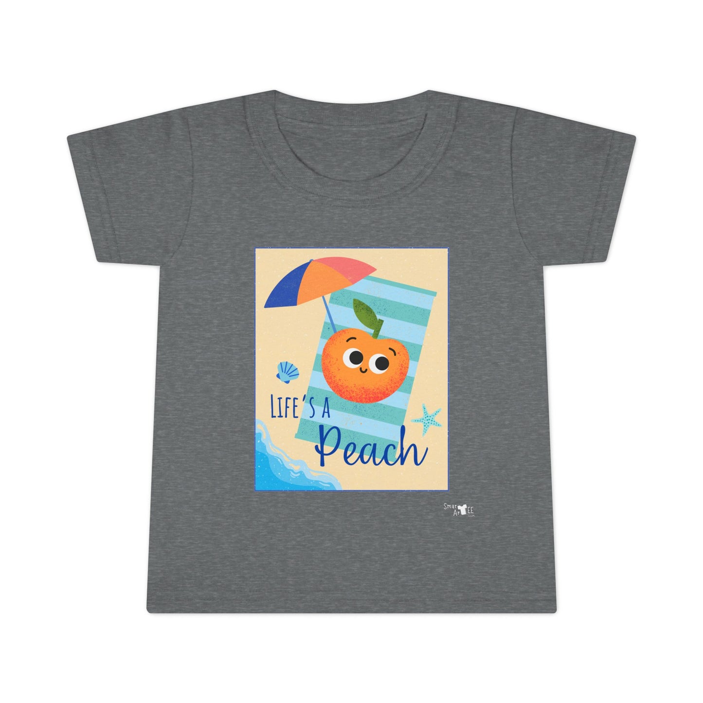 Toddler Summer Shirt - Life is a Peach Design, Cute Kids Tee, Beachwear, Summer Outfit, Family Vacation Shirt, Toddler Apparel