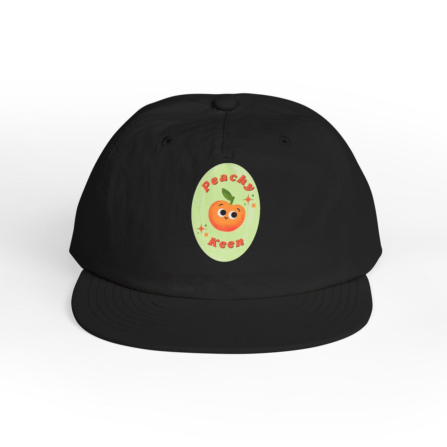 Cute Peach Pun Surf Cap, Trendy Beach Ready Hat, Casual Outdoor Accessory, Autumn Vibes, Trendy Gift