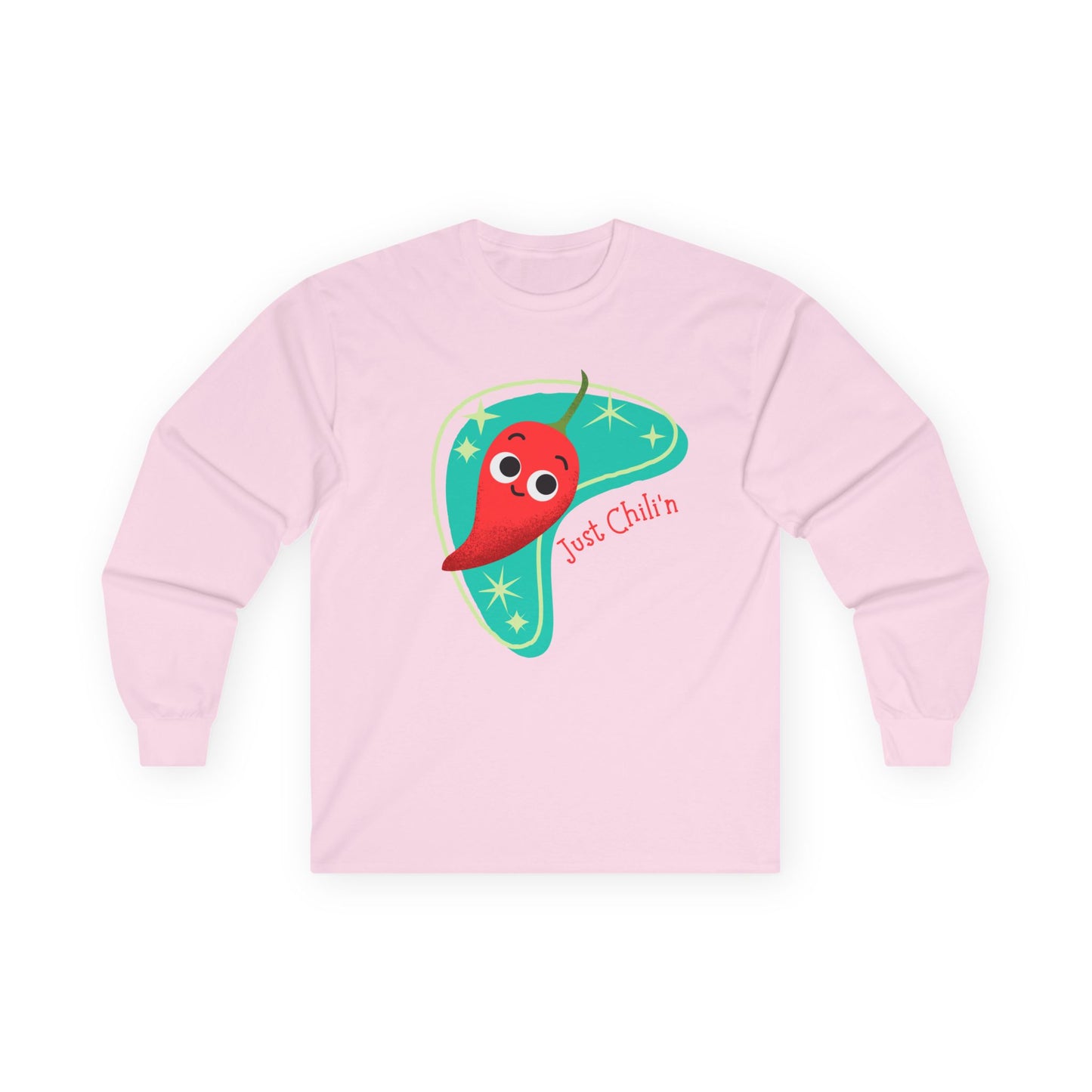 Cute Chili Pepper Long Sleeve Tees for All Ages, Fun Seasonal Apparel, Gift for Food Lovers, Playful Everyday Wear
