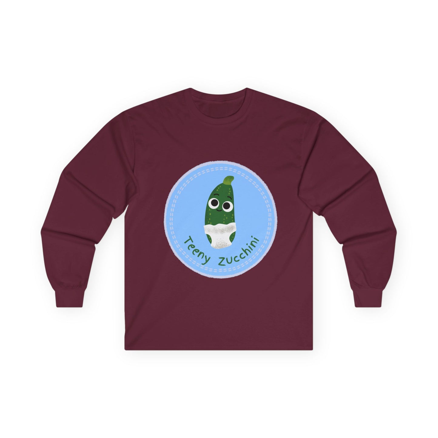 Fun Zucchini Long Sleeve Tees, Unisex Cotton Shirt, Gardening Gift, Vegetable Lover Cozy Shirt, Cute Produce Apparel