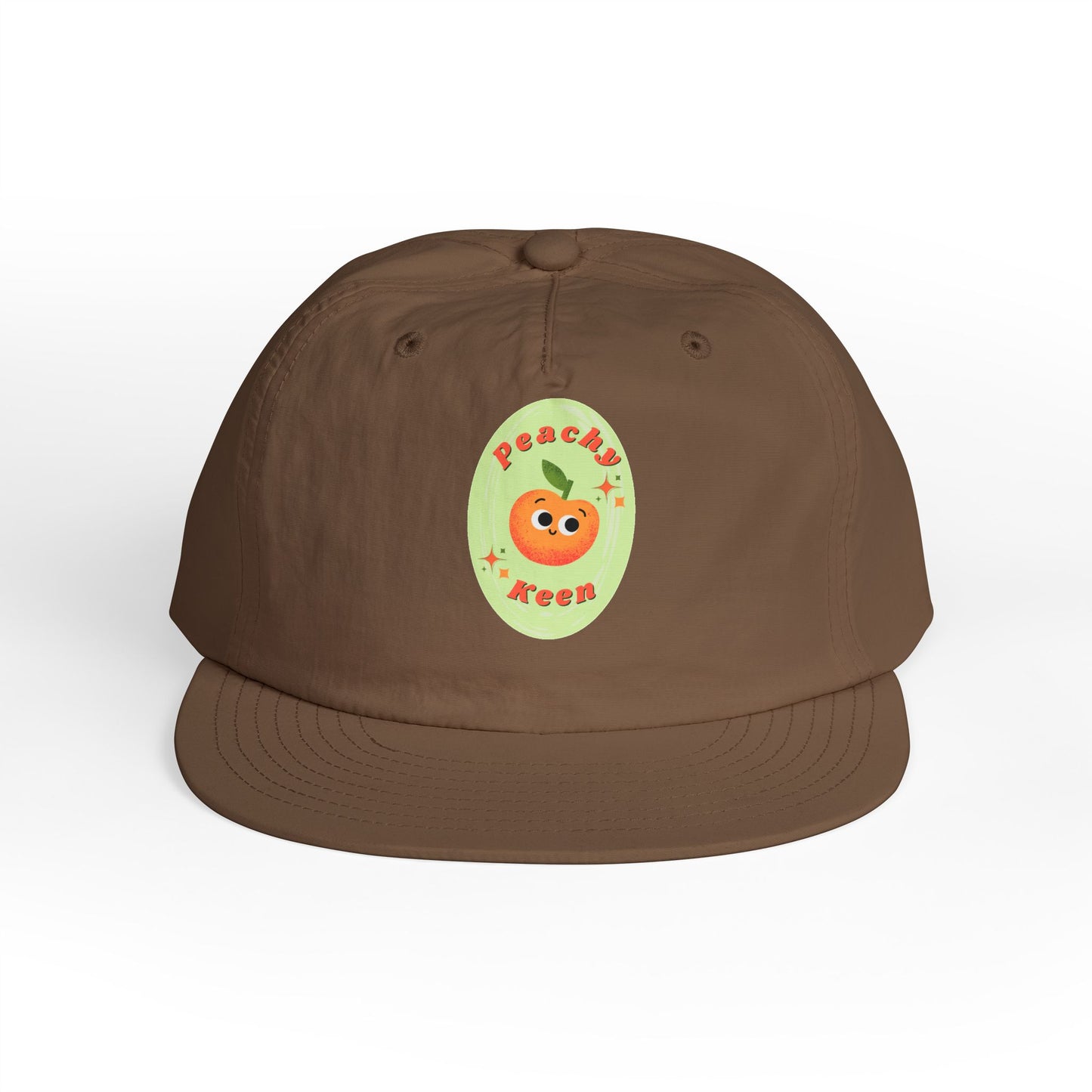 Cute Peach Pun Surf Cap, Trendy Beach Ready Hat, Casual Outdoor Accessory, Autumn Vibes, Trendy Gift