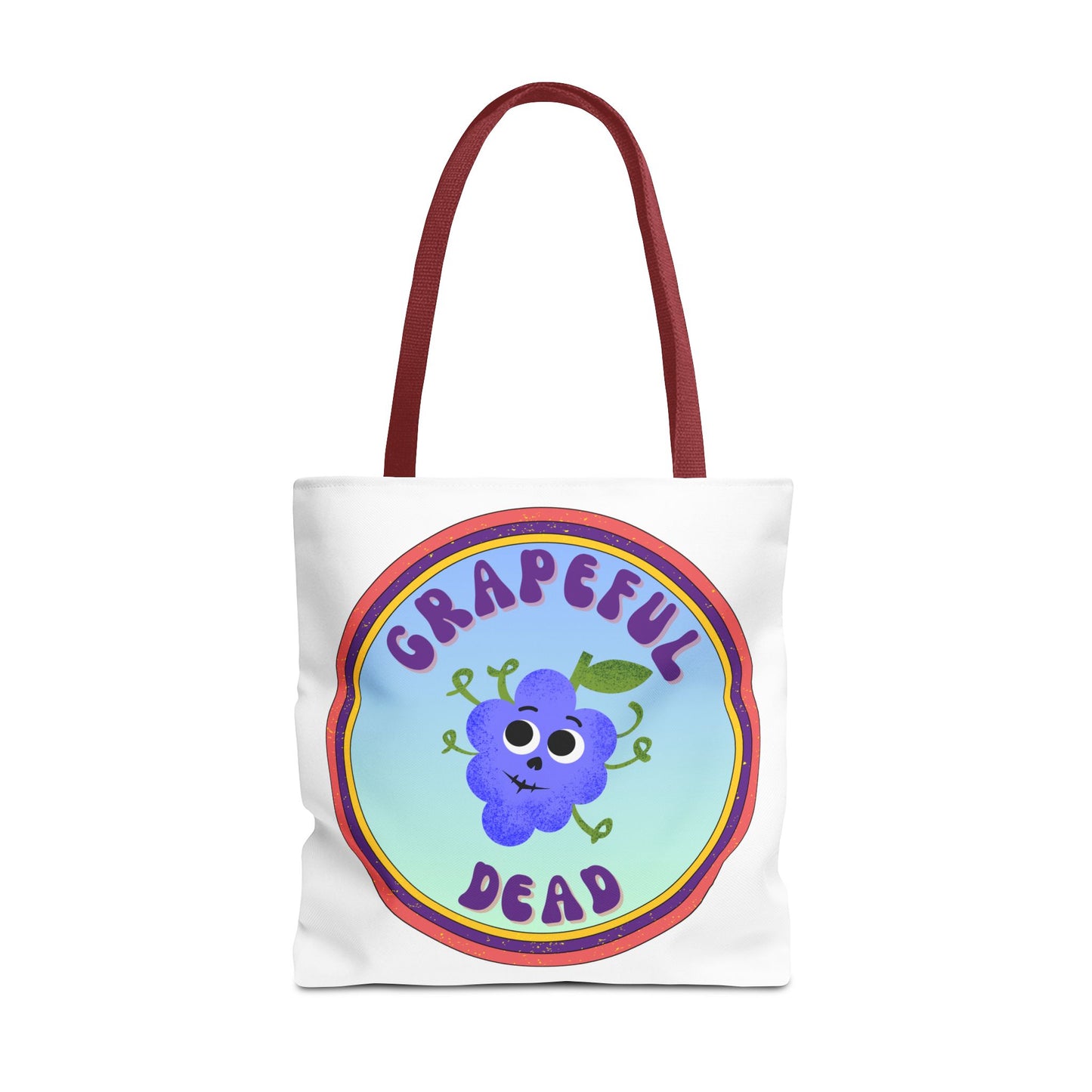 Whimsical Tote Bag with Grapeful Dead Design | Eco-Friendly Shopping Bag, Gift for Music Lovers, Festival Tote, Everyday Carryall