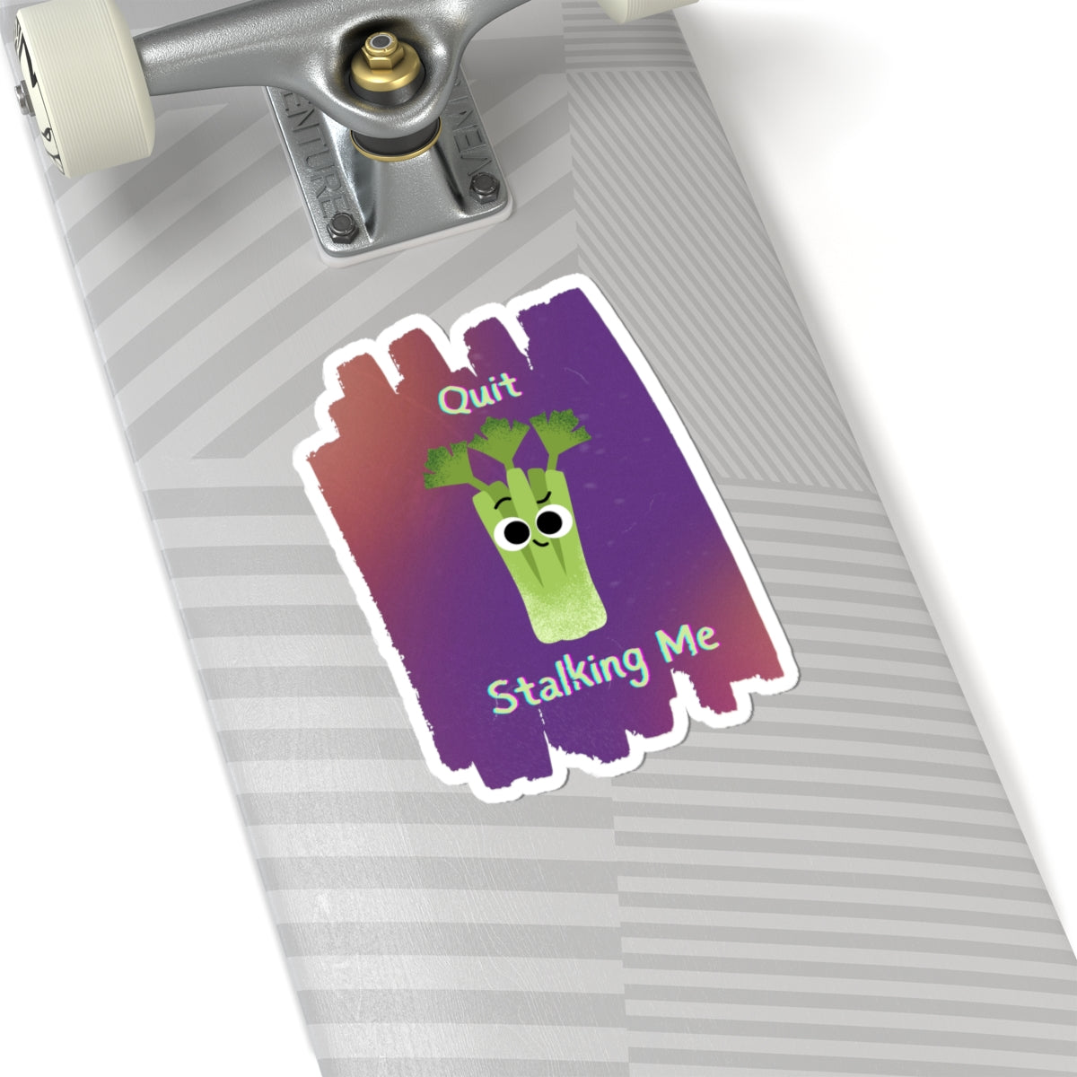 Funny Celery Kiss-Cut Stickers, Fun Vinyl Decals for Laptops, Water Bottles, Journals, Unique Gifts, Quirky Funny Stickers