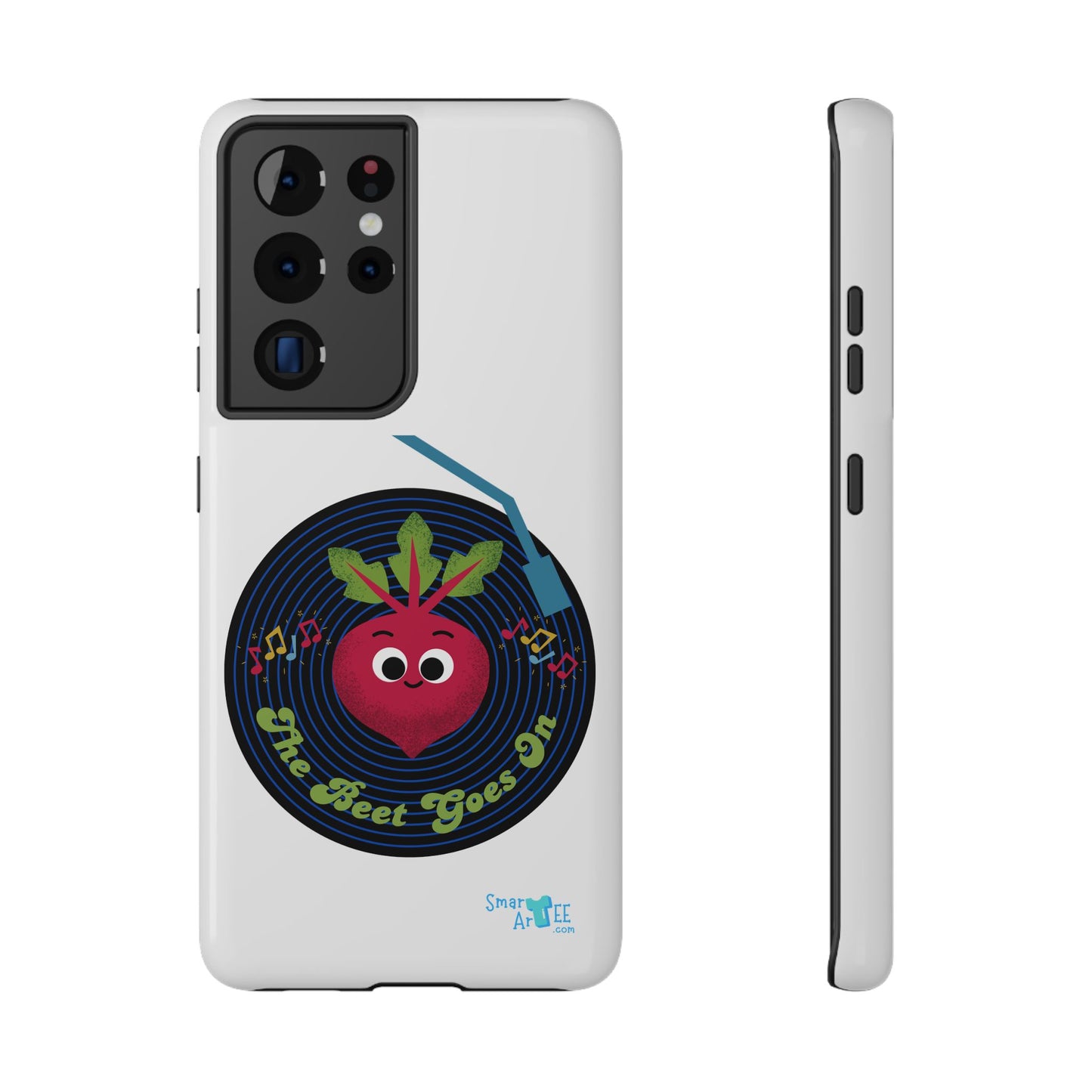 Fun Impact-Resistant Phone Cases - Unique Phone Accessories, Beet Pun Themed, Holiday Present