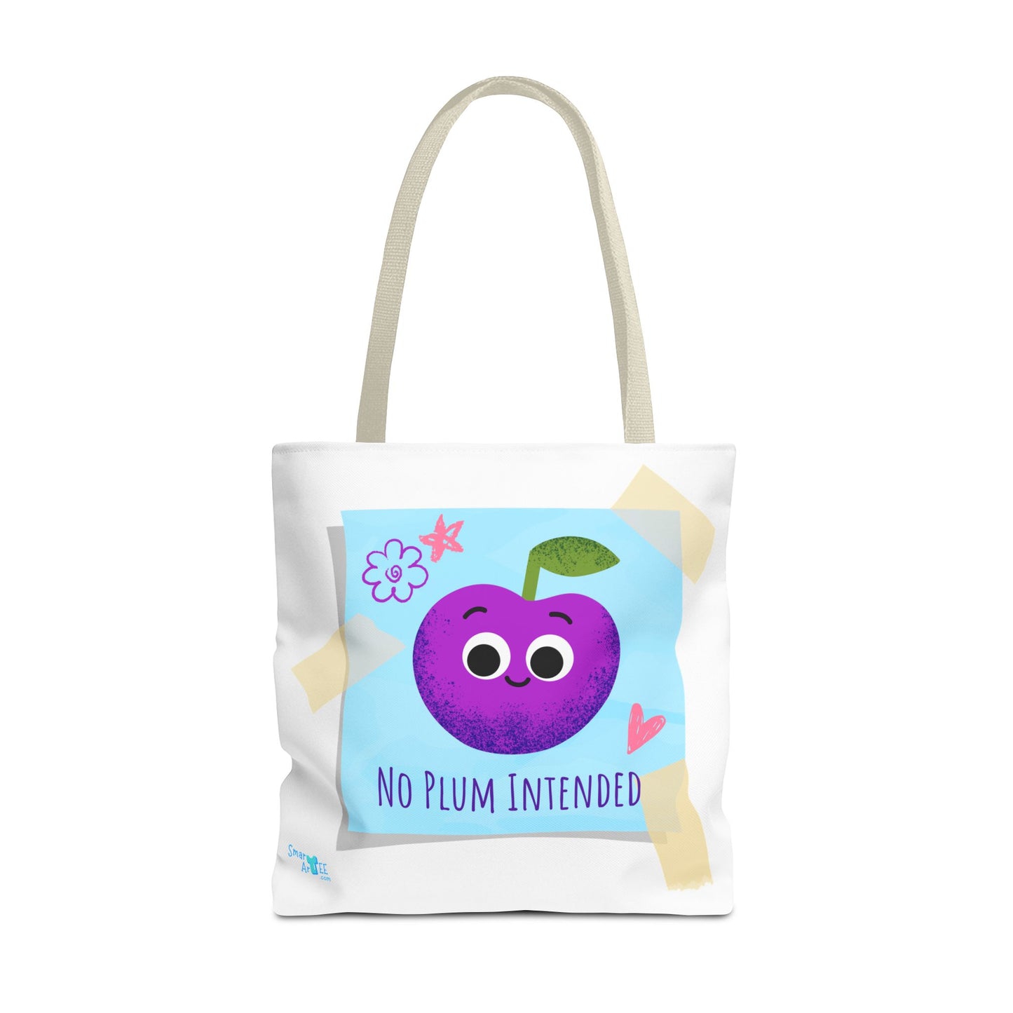 Cute 'No Plum Intended' Tote Bag | Perfect for Groceries, Beach Days, Shopping, Gifts, & Everyday Use