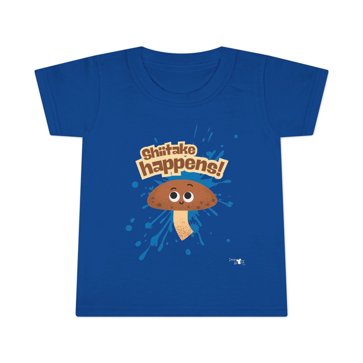 Whimsical Toddler Shirt - 'Shiitake Happens!' Fun Gift for Little Ones, Cute Kids Apparel, Playful Birthday Shirt