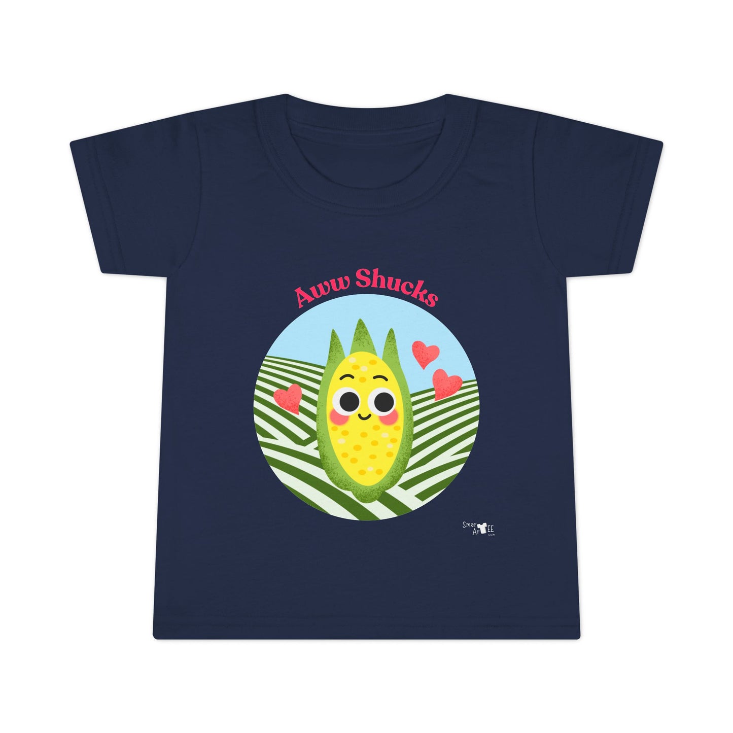 Cute Toddler Shirt with Happy Corn Design, Fun Children's Apparel, Gifts for Kids, Summer Vibes, Birthday Present, Playtime Wear