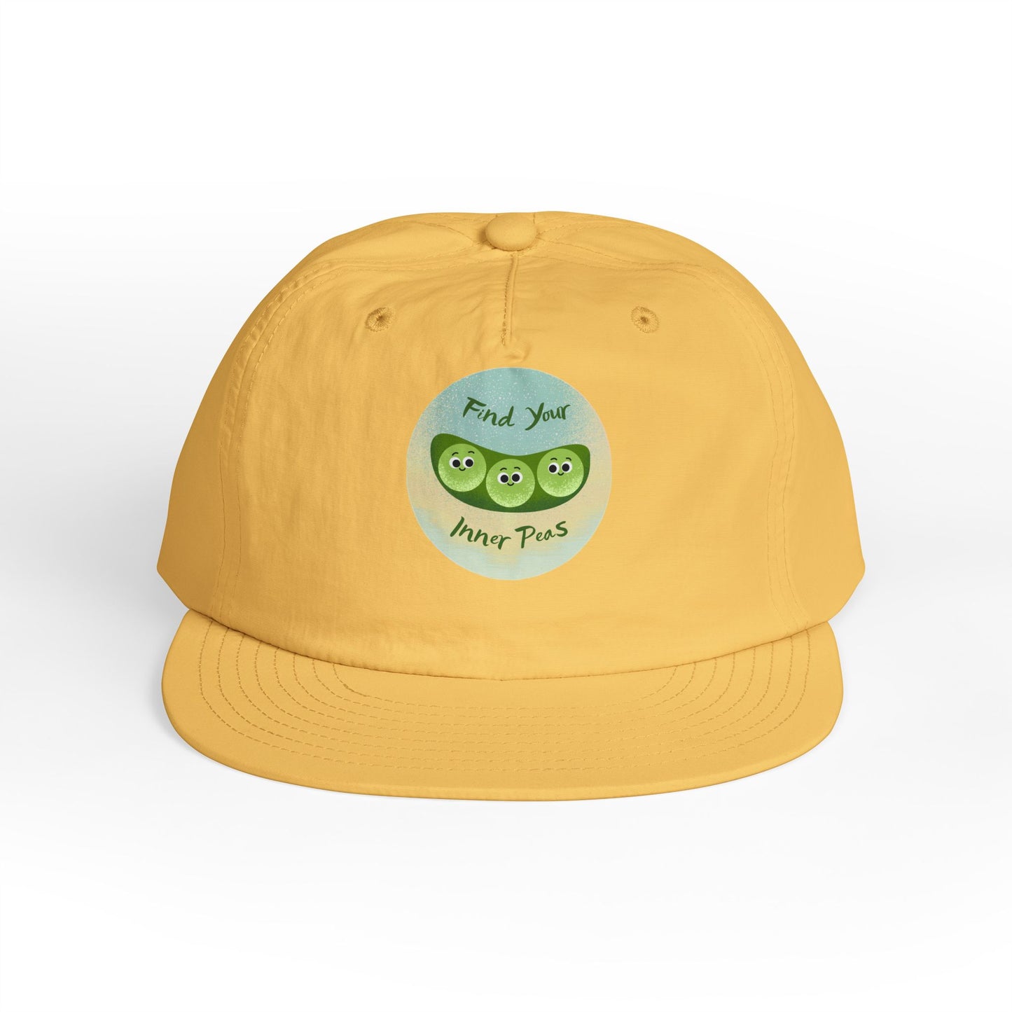 Surf Cap, Find Your Inner Peace Hat, Beachwear Accessories, Summer Cap, Fun Prints, Relaxation Gear, Outdoor Lifestyle