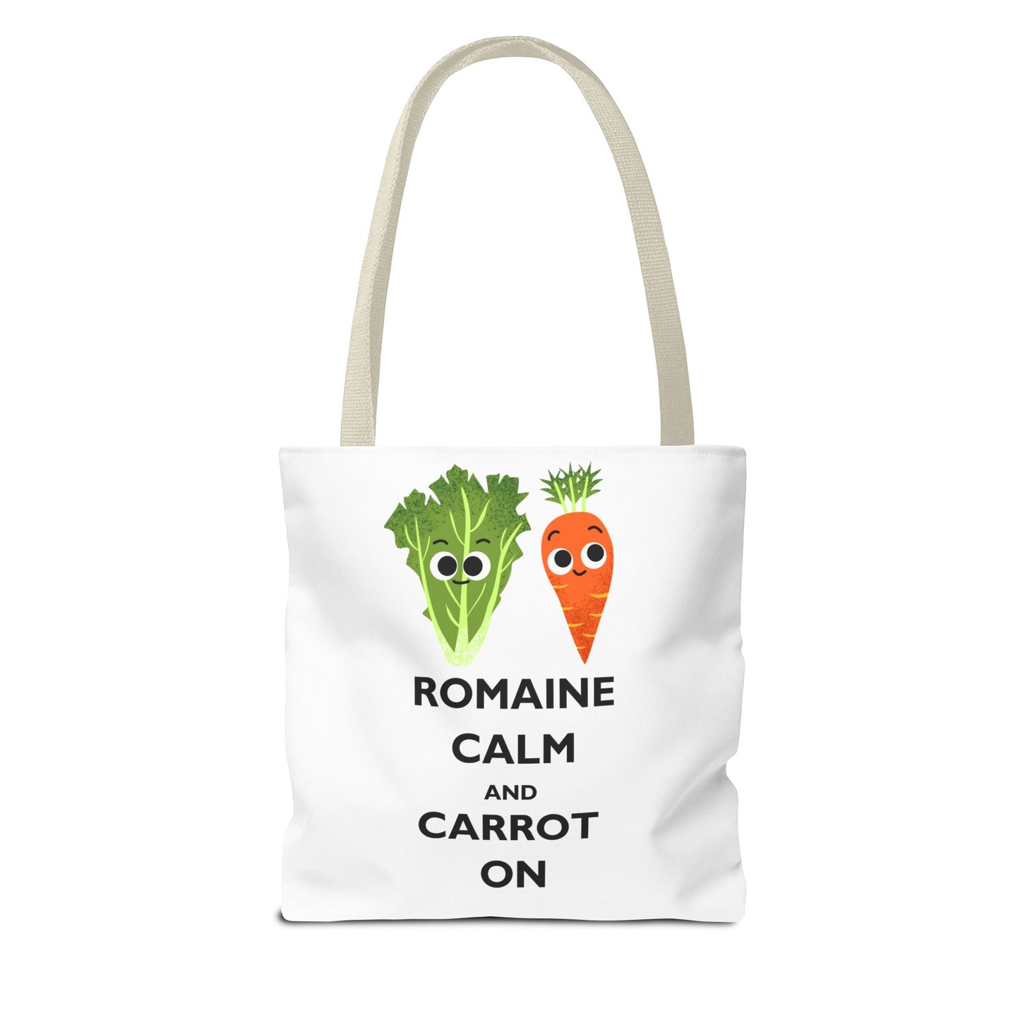 Romaine Calm Tote Bag, Funny Tote for Garden Lovers, Eco-Friendly Shopper, Gift for Veggie Enthusiasts, Grocery Bag, Quirky Farm Bag