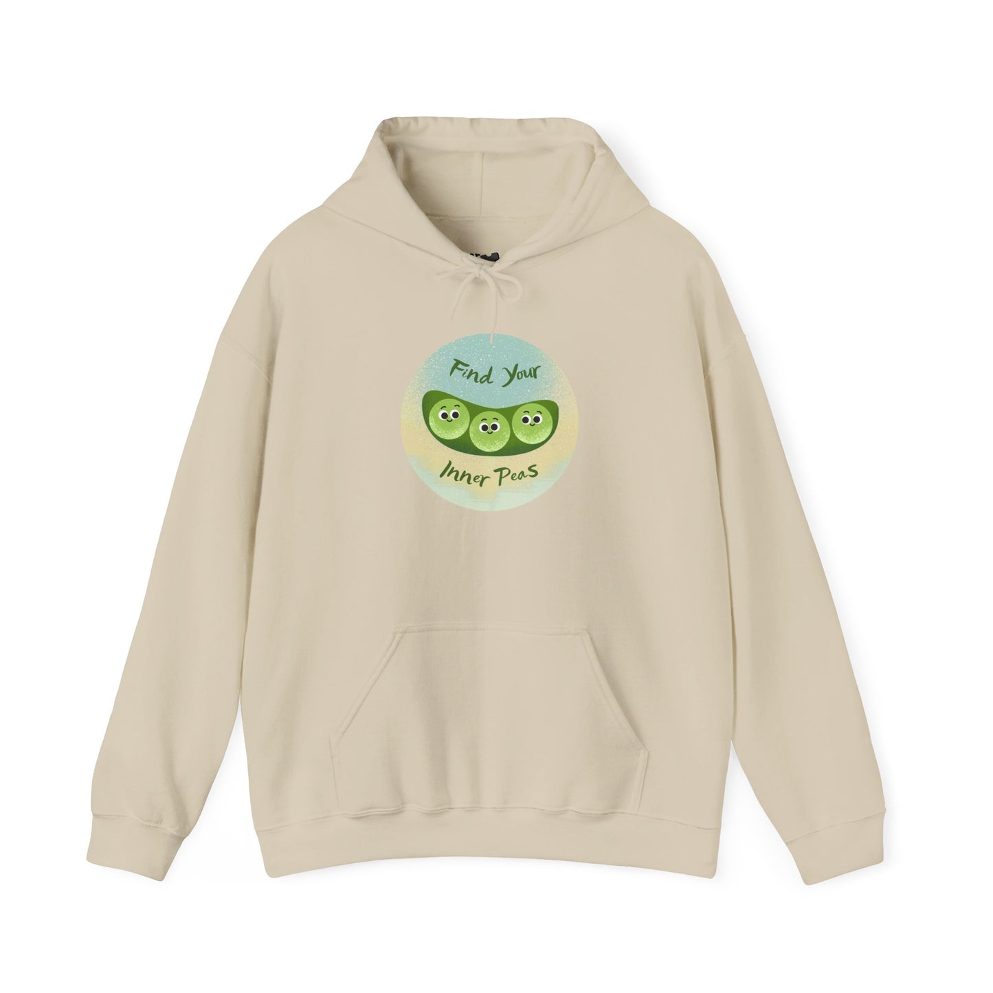 Find Your Inner Peas Hoodie | Comfy Apparel, Gift for Fun Lovers, Casual Wear, Motivational Hoodie