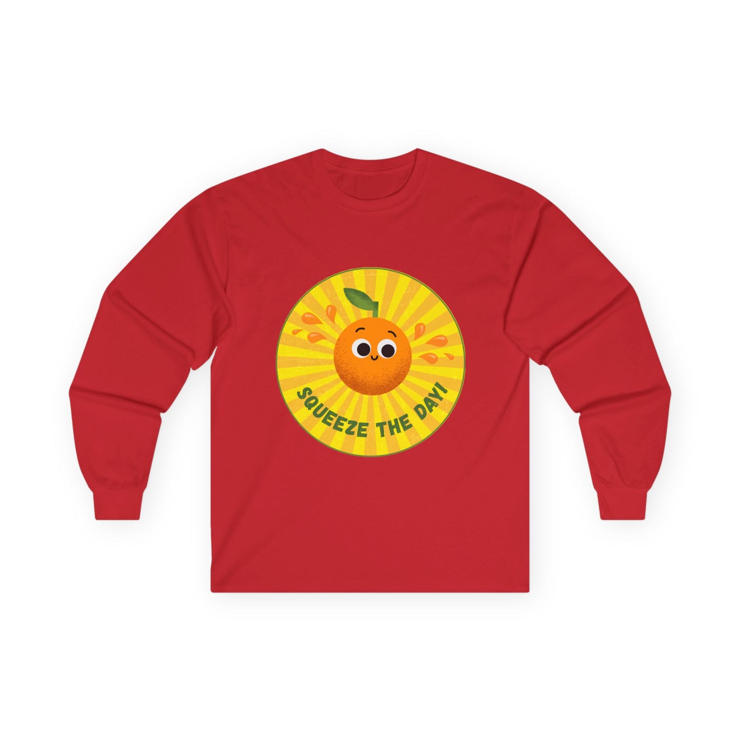 Sunny Vibes Long Sleeve Tees, Unisex Cotton Shirt, Fun Casual Wear, Gift for Fruit Lovers, Summer Style, Weekend Outfit