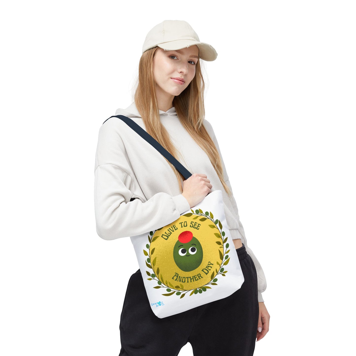 Olive to See Another Day Tote Bag | Fun Eco-Friendly Shopping Bag, Gift for Friends, Cute & Quirky, Everyday Carry, Summer Outing