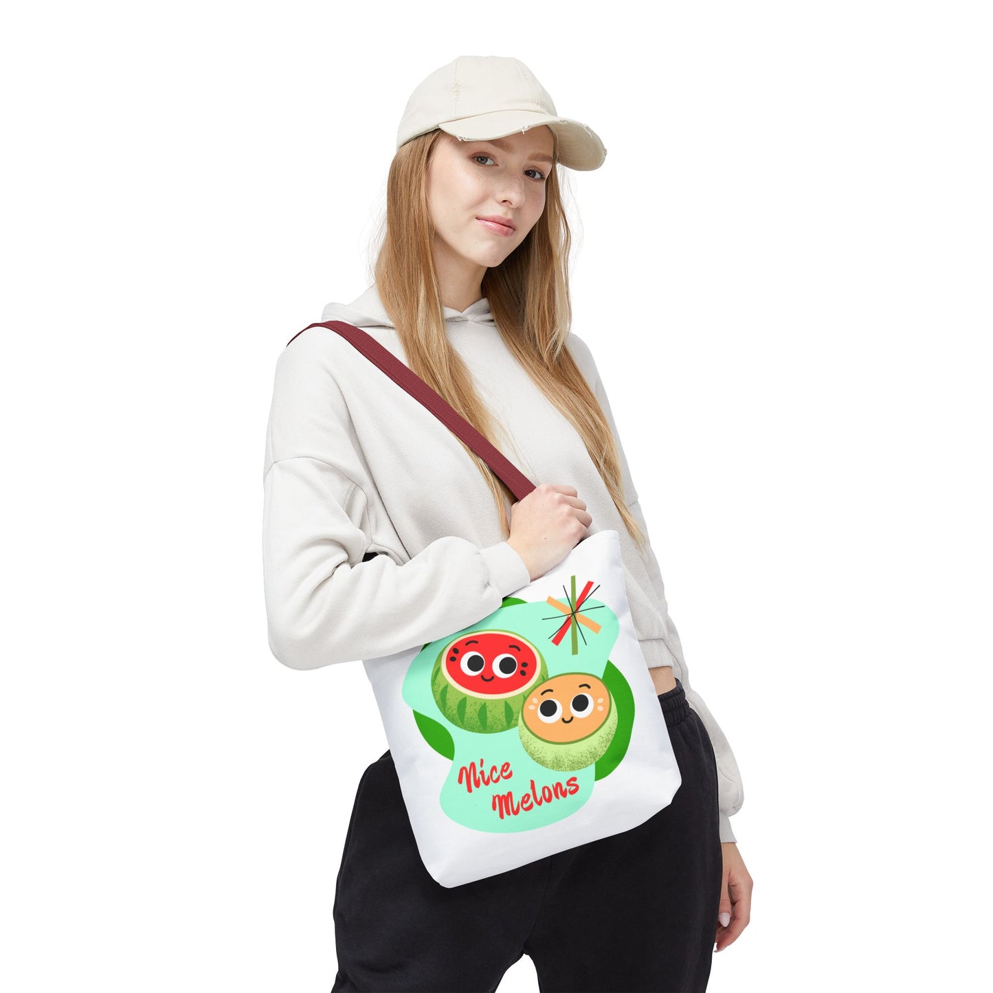 Cute Fruit Tote Bag, Nice Melons Design, Summer Essentials, Grocery Shopping, Beach Day, Gift for Fruit Lovers